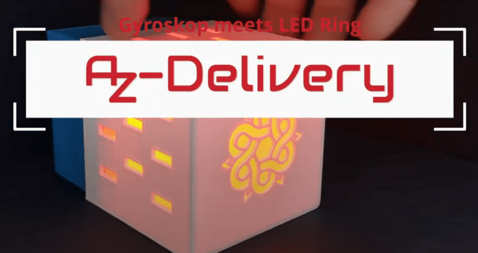 LED Würfel mit Farbwechsel durch LED Ring und Gyroskop - AZ-Delivery