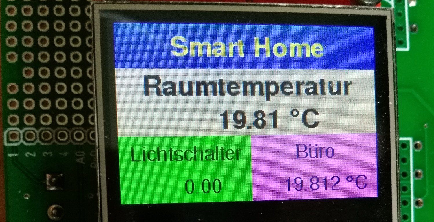 Smarthome Zentrale mit ArduiTouch Teil 5  - Neues GUI und Variation für ESP8266 statt ESP32 - AZ-Delivery