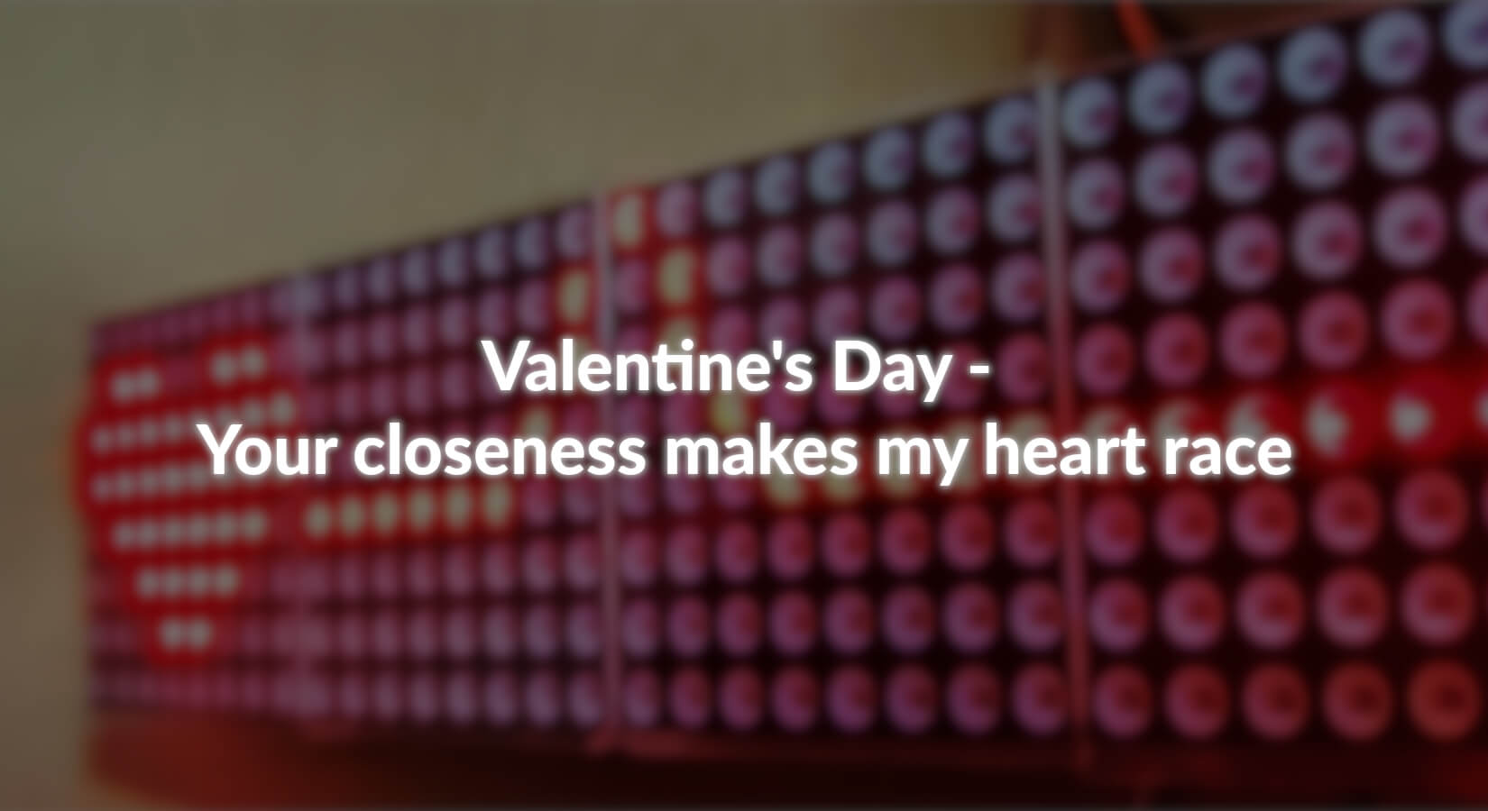 Valentinstag - Deine Nähe lässt mein Herz rasen - AZ-Delivery
