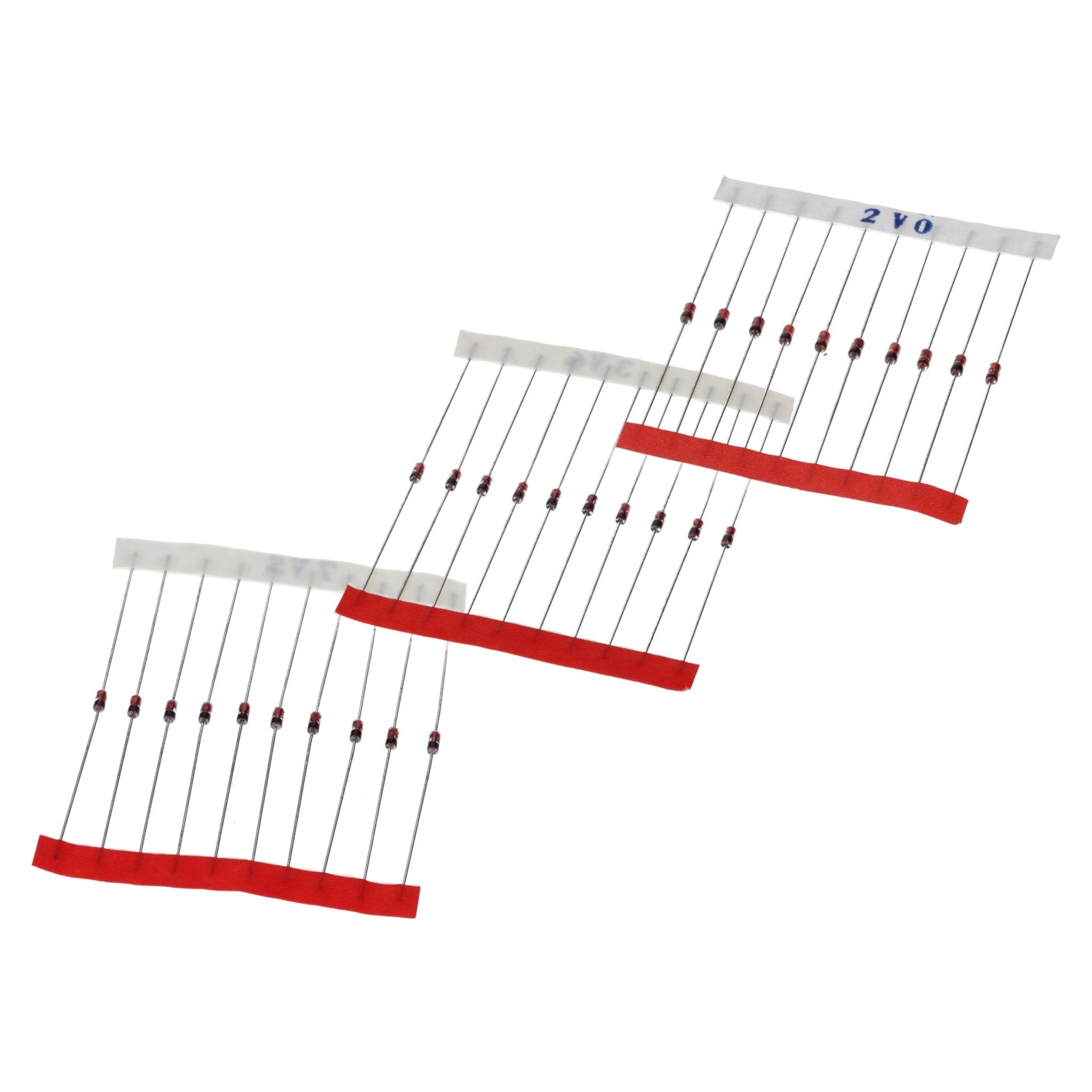300 teiliges Zener Dioden Set - 30 Werte 0.5W Zener Dioden Sortiment mit 2V bis 39V - Sperrdioden für Spannungsregelung und Überspannungsschutz - AZ - Delivery