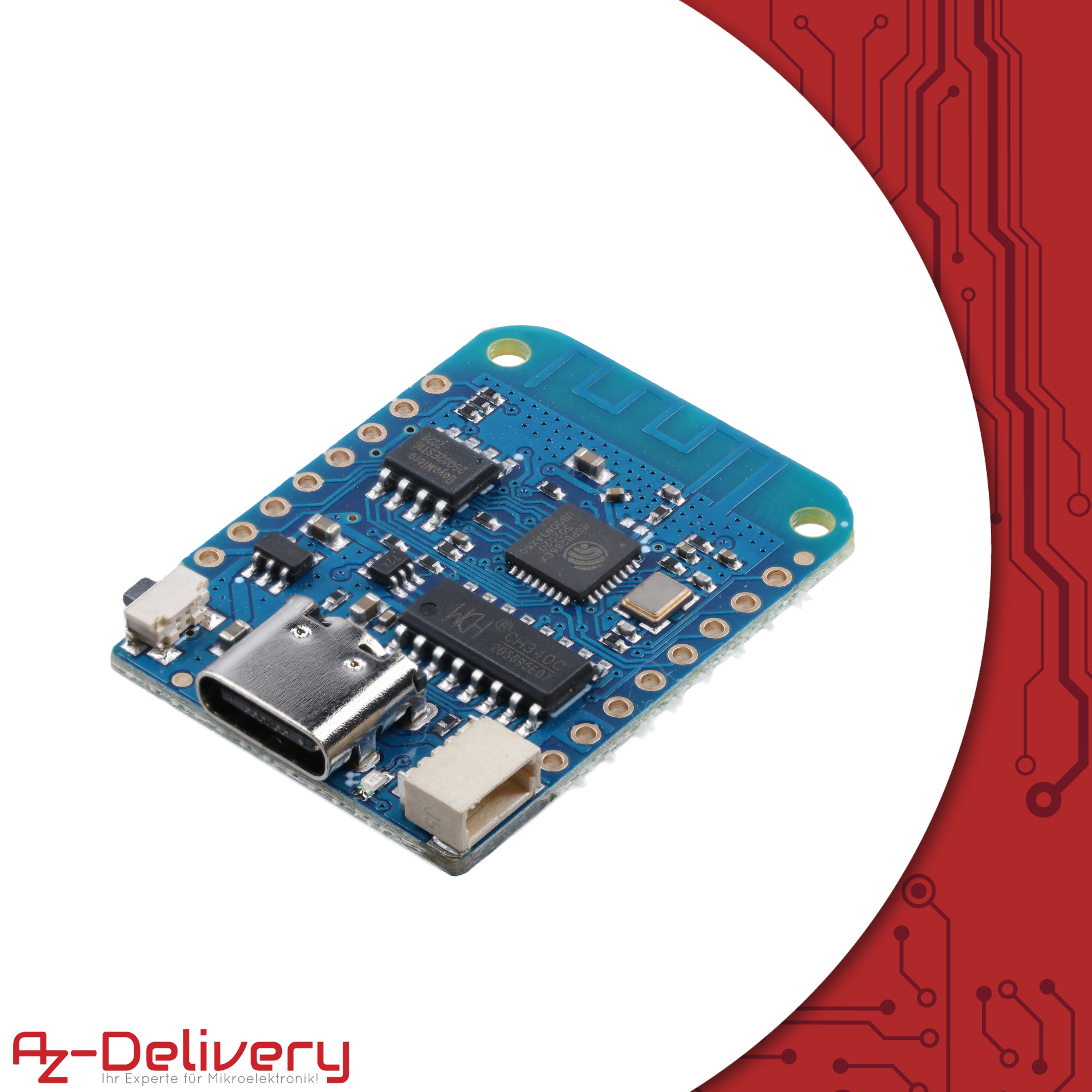 D1 Mini V4 NodeMCU ESP8266EX Modulo WLAN con connessione USB-C compatibile con Arduino
