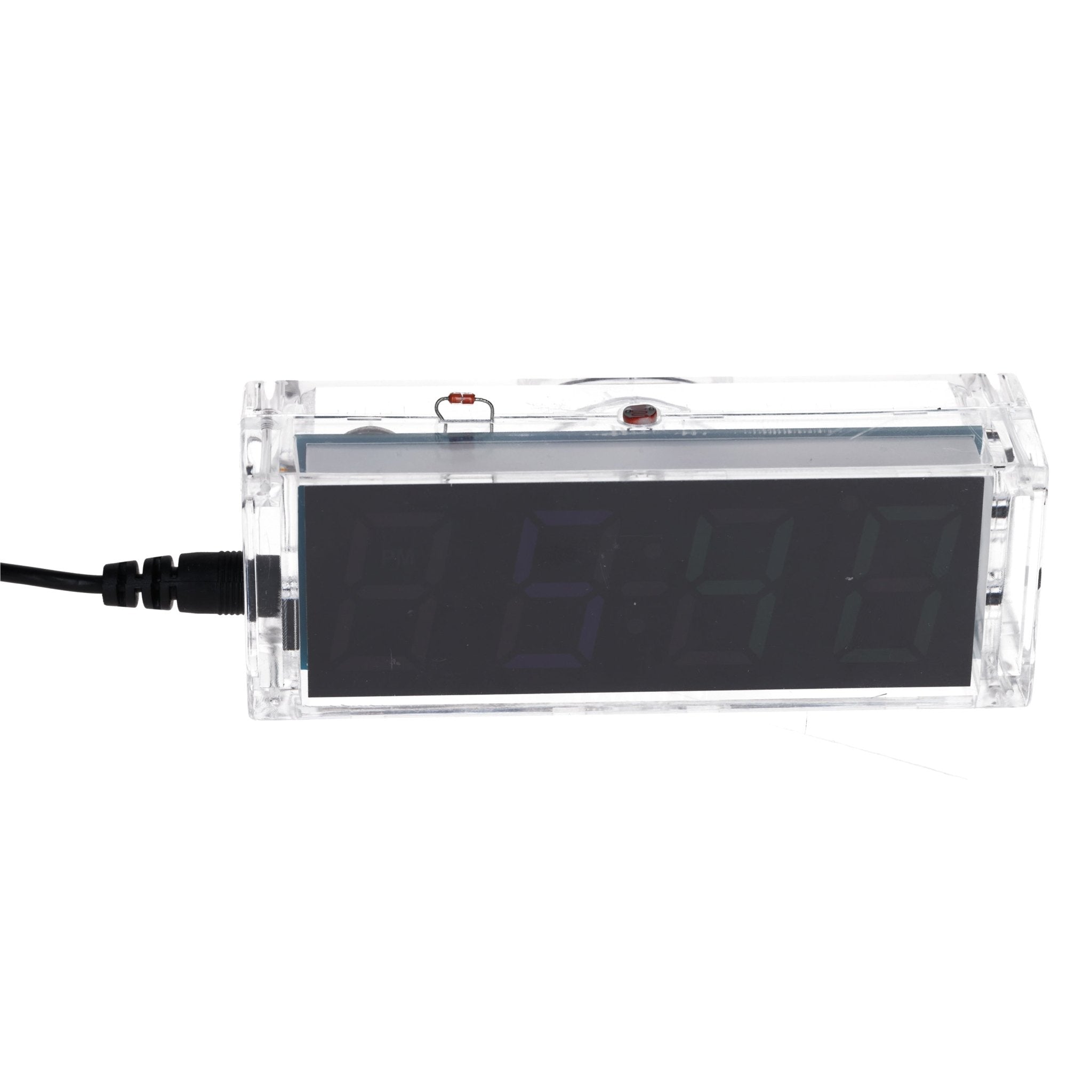Digitaluhr Bausatz mit Acrylgehäuse – DIY Elektronik Uhr mit 4 - stelligem LED - Display – Arduino - kompatibles Löten für Anfänger – Bausatz zum Erlernen der Elektronik und Löten - AZ - Delivery