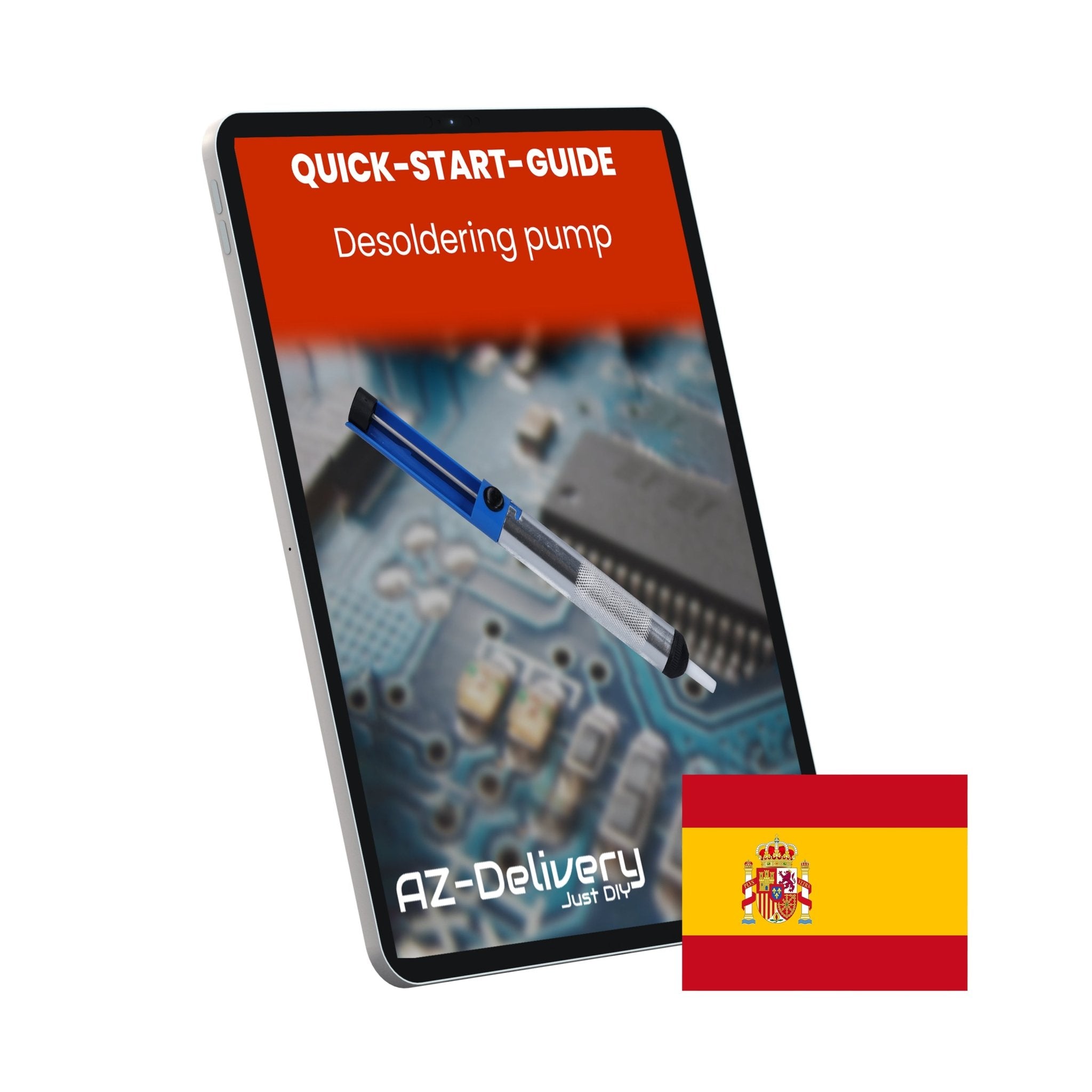 Entlötpumpe Lötpumpe Lötsauger Desoldering Pump – Lötzinn Entferner für Elektronik & Platinen – Manuelle Vakuum Entlötwerkzeug mit Hitzebeständiger Düse – Lötzubehör für Reparaturen & DIY - AZ - Delivery