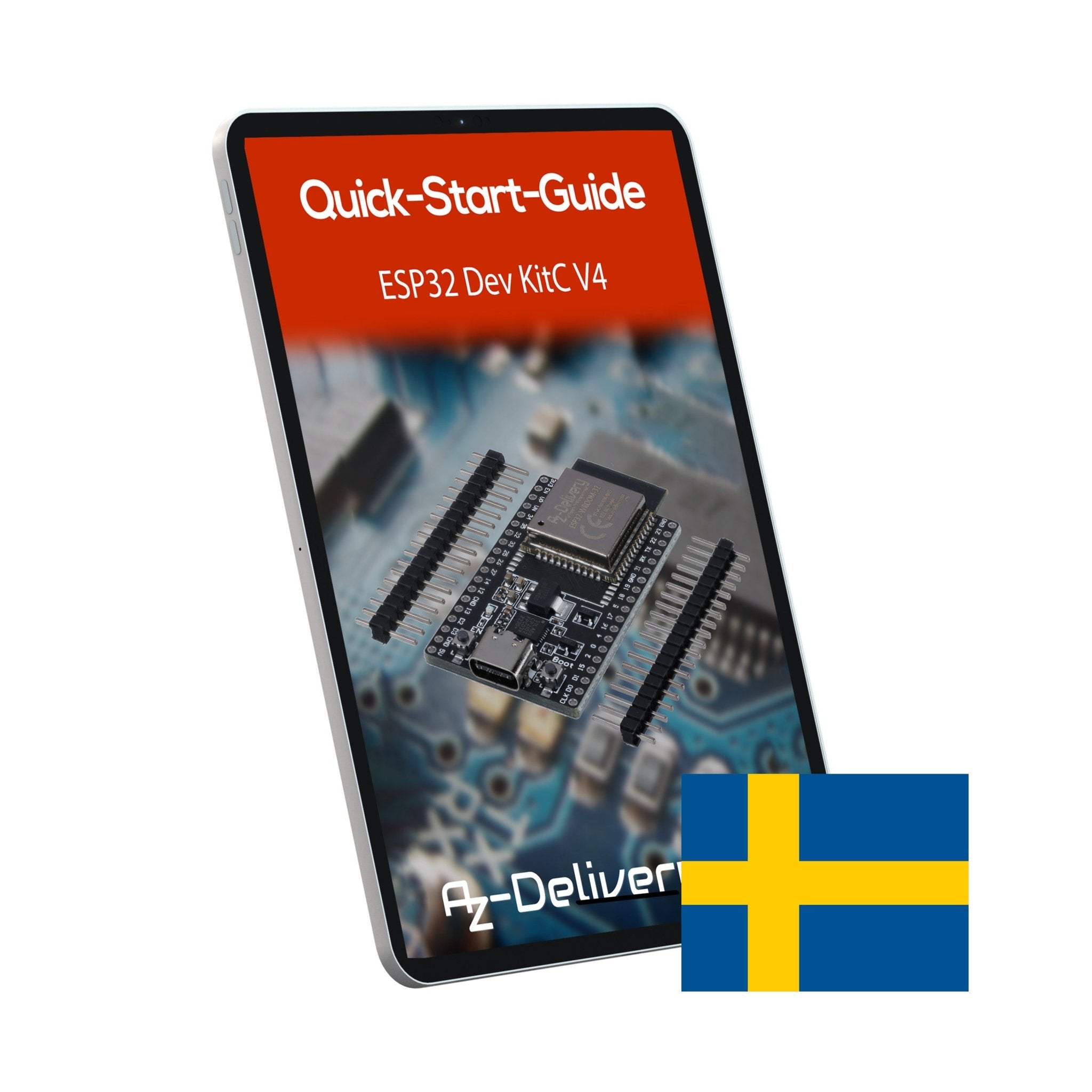 ESP32 Board Dev Kit C V4 NodeMCU WLAN WiFi Development Board unverlötet - AZ - Delivery