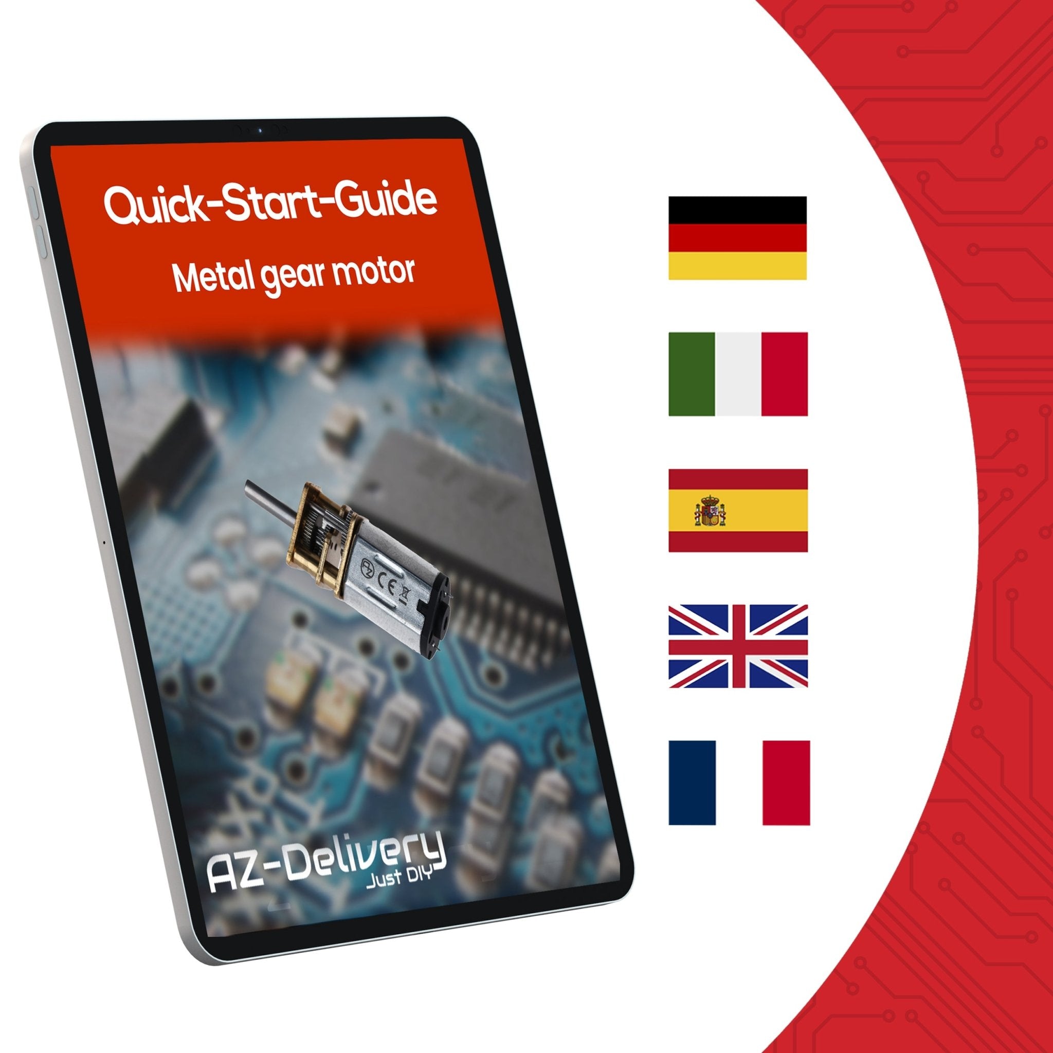 GA12 - N20 DC Getriebemotor 3 - 12V Mini - Metallmotor (80RPM) Präzise Steuerung für Modellbau, Robotik & DIY - Projekte | Langlebiges Metallgetriebe - AZ - Delivery