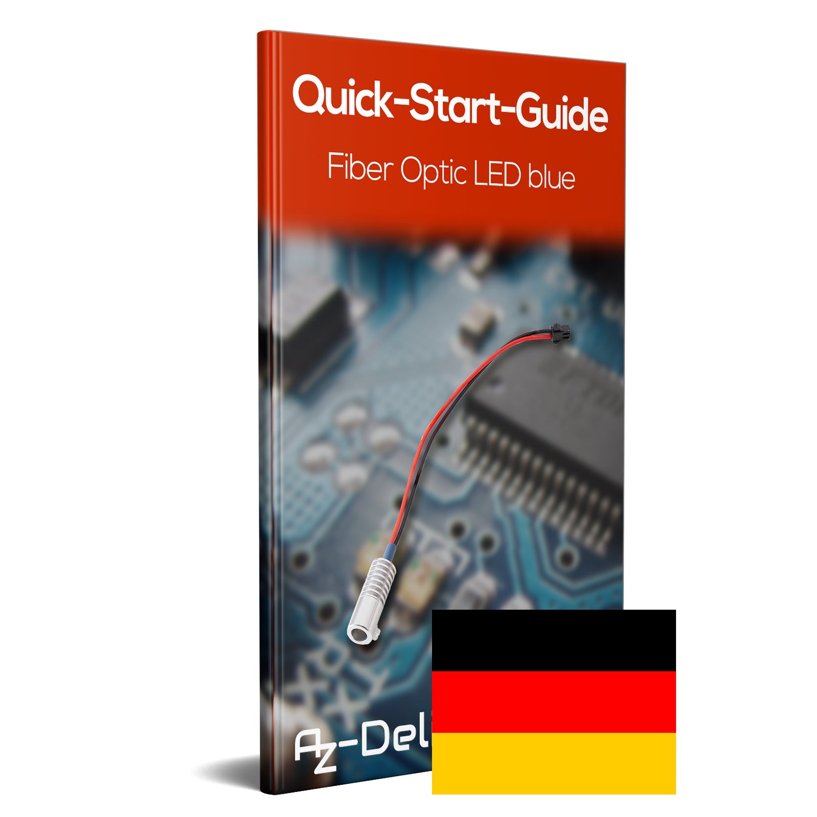 LED Ambientebeleuchtung 1,8 W DC 12V Innenraumbeleuchtung mit optischer Faser für DIY Raum Beleuchtung und DIY Projekte Blau - AZ - Delivery
