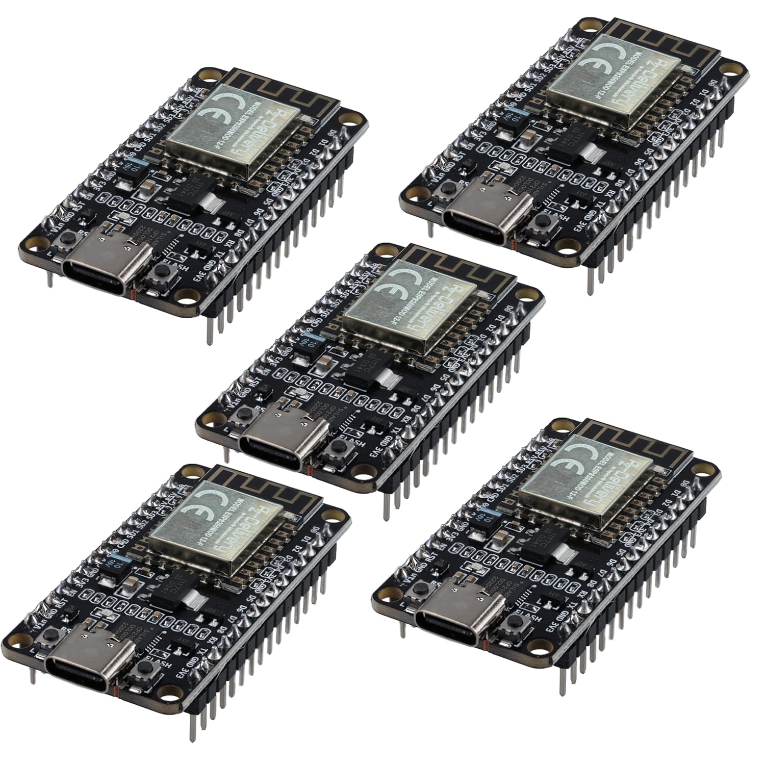 NodeMCU Amica Modul V2 ESP8266 ESP - 12F WiFi mit USB - C Anschluss - Node MCU ESP 8266 WiFi Development Board mit CP2102 kompatibel mit Arduino - AZ - Delivery