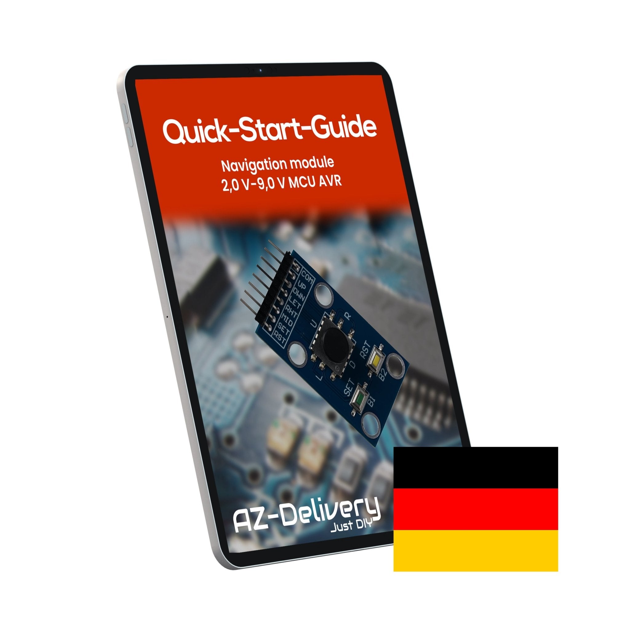 Projekt - /Menü - Navigations Modul mit Joystick und Tastern kompatibel mit Arduino und Raspberry Pi – Digitales Eingabemodul zur Menüsteuerung und Projekt - Navigation - AZ - Delivery