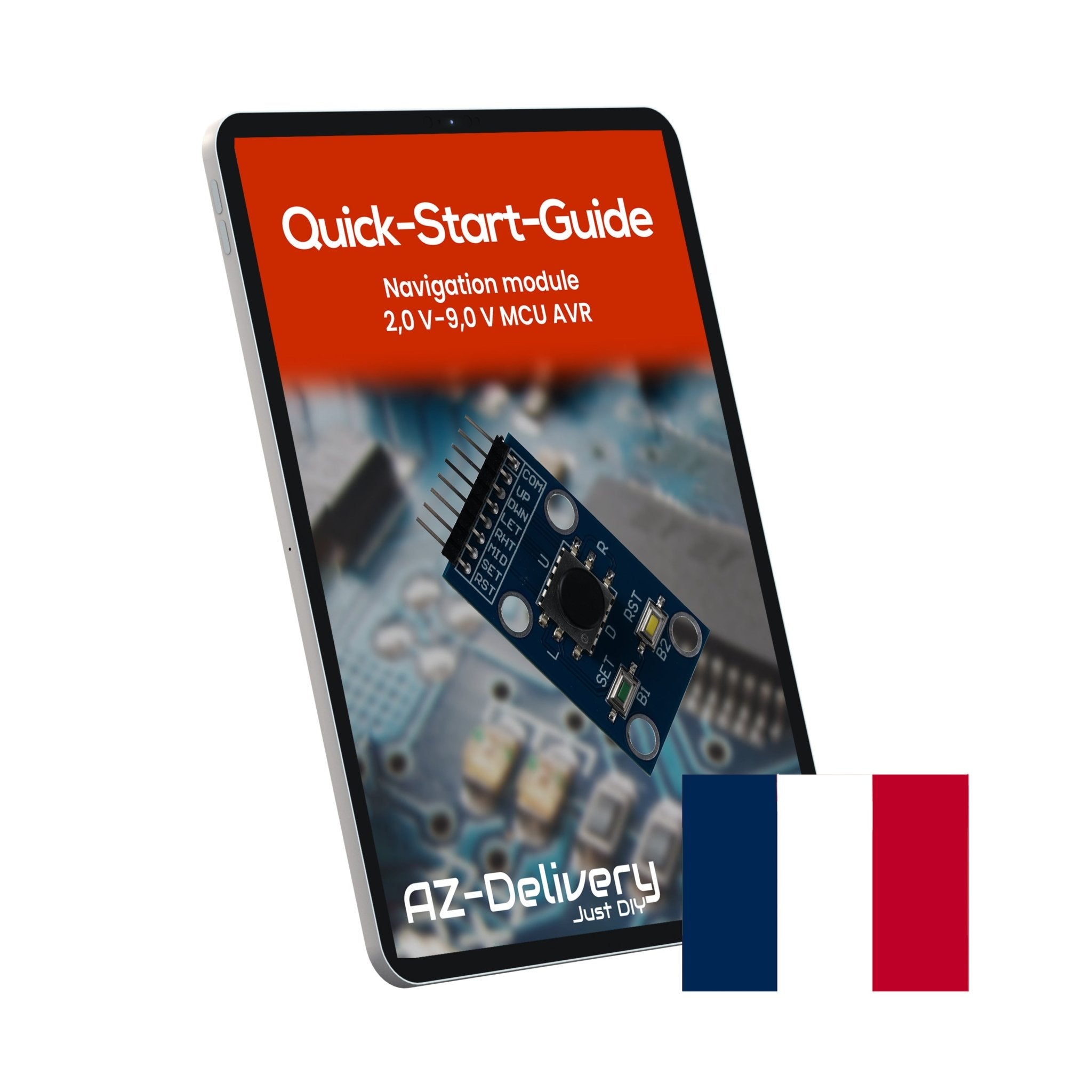 Projekt - /Menü - Navigations Modul mit Joystick und Tastern kompatibel mit Arduino und Raspberry Pi – Digitales Eingabemodul zur Menüsteuerung und Projekt - Navigation - AZ - Delivery