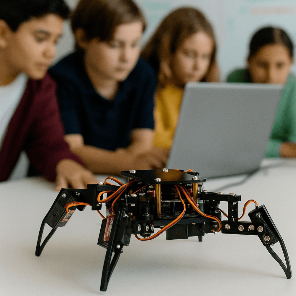 Acecode App Quadruped Bionic Spider Robot Kit mit ESP8266-Controller-Board | Unter