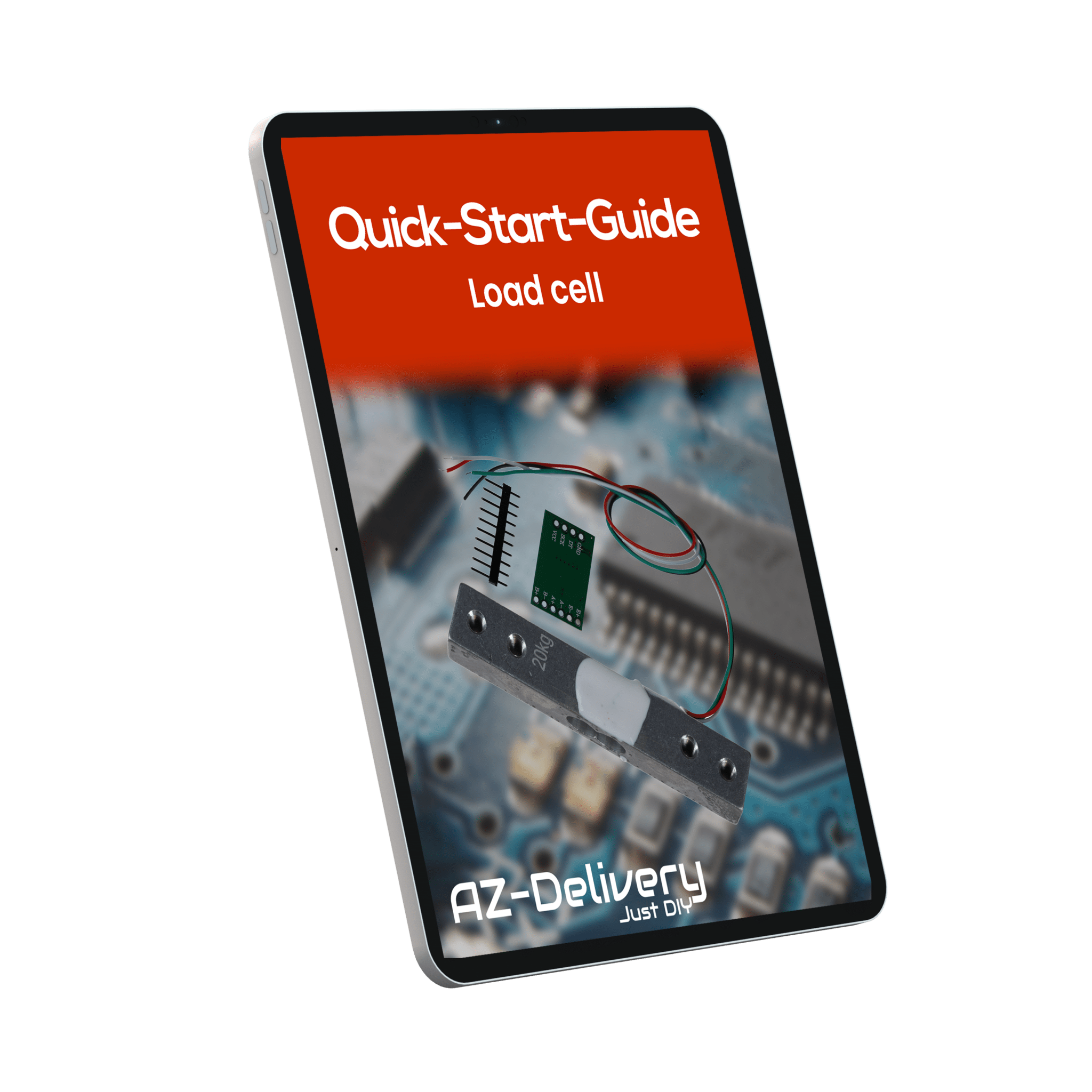 Wägezelle 20 kg mit HX711 Modul – Präzisionssensor zur Gewichtsmessung kompatibel mit Arduino & Raspberry Pi – Set inkl. Verstärker - ADC zur Kraftmessung - AZ - Delivery