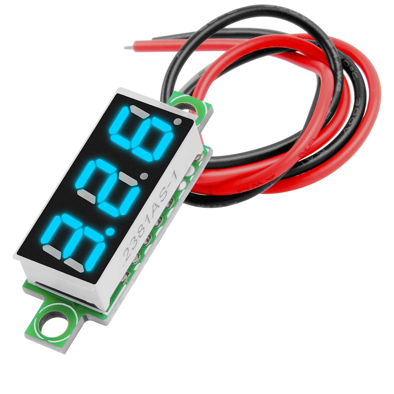 Mini LED Digitaluhr und Voltmeter