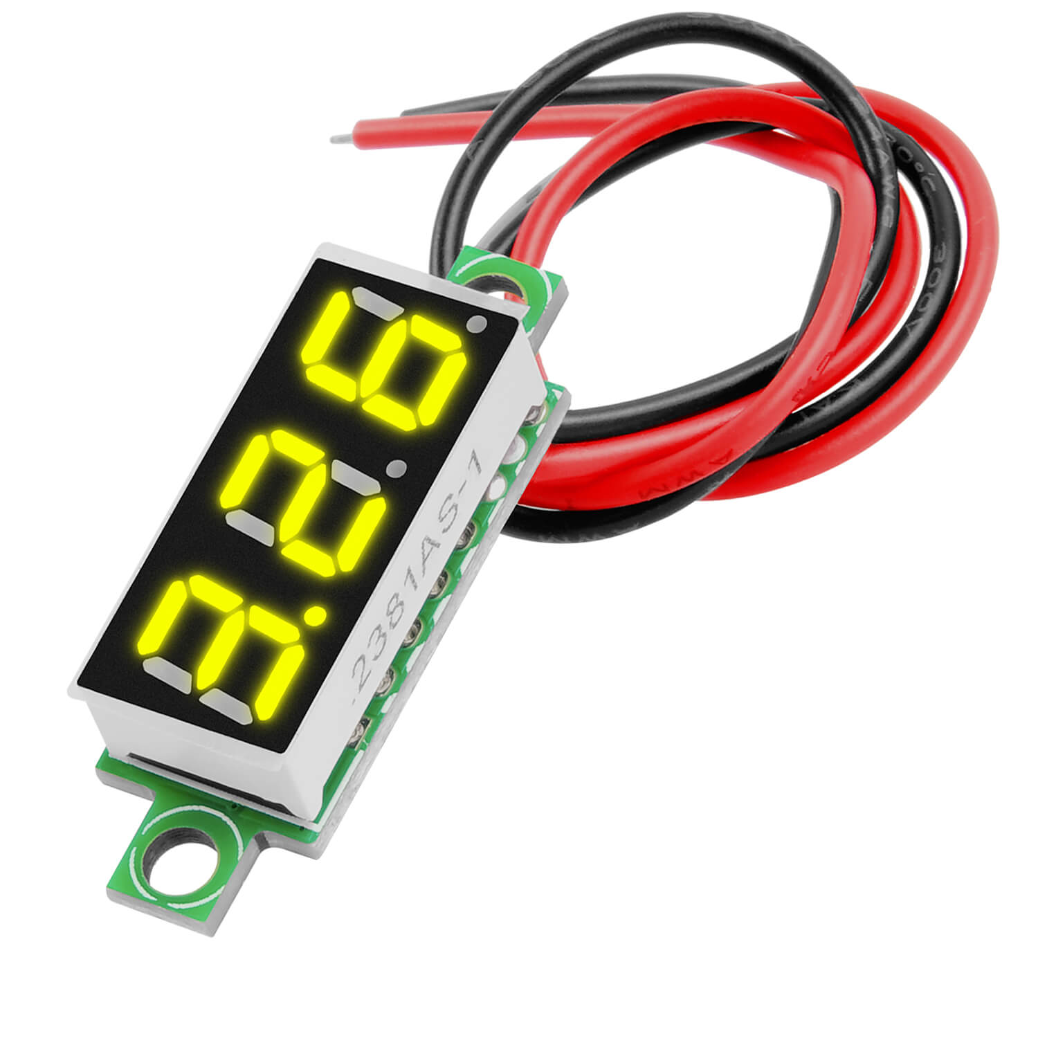 0,28 Zoll Mini Digital Voltmeter Spannungsmesser mit 7-Segment Anzeige 2,5V - 30V