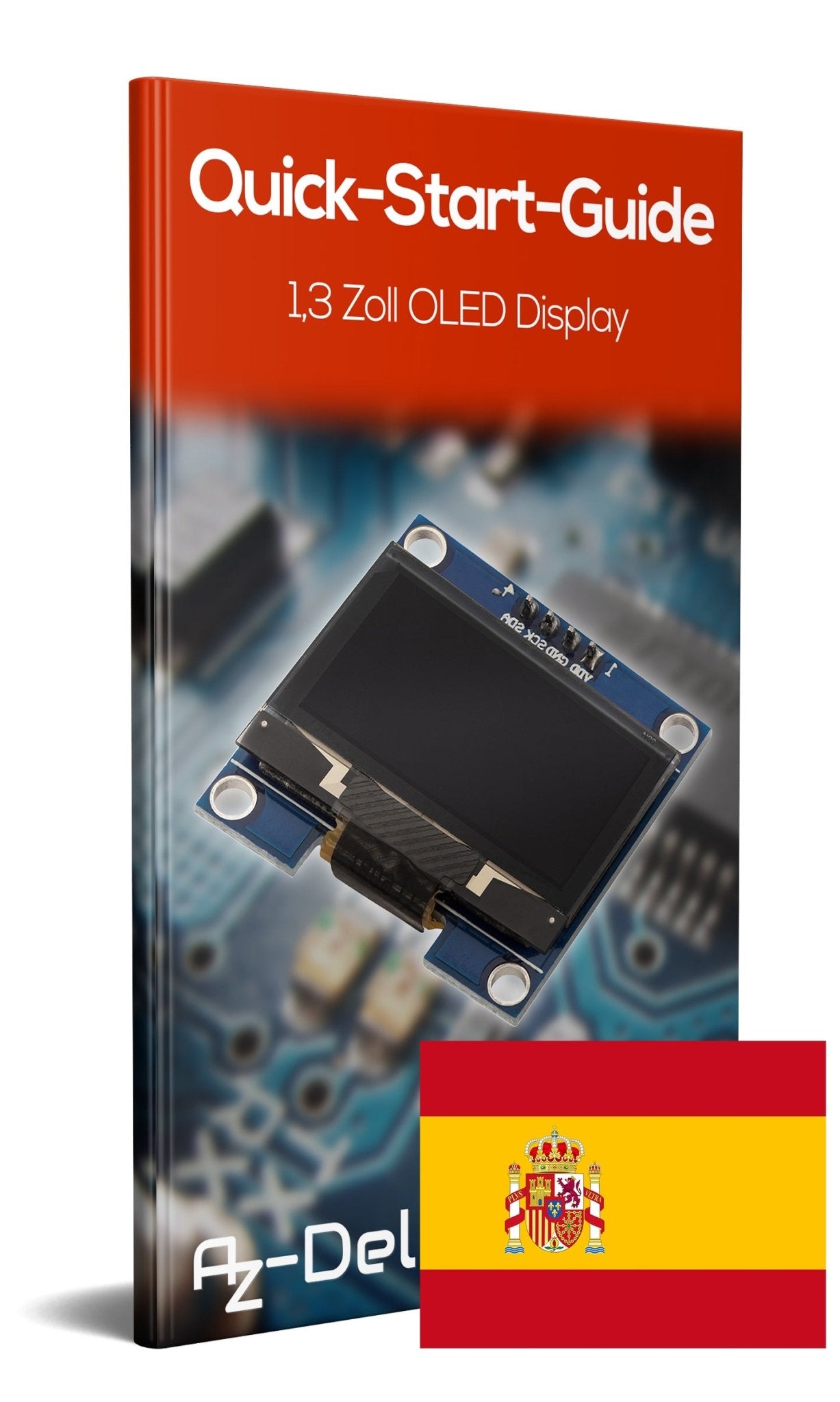 1,3 Zoll OLED I2C 128 x 64 Pixel Display für Raspberry Pi