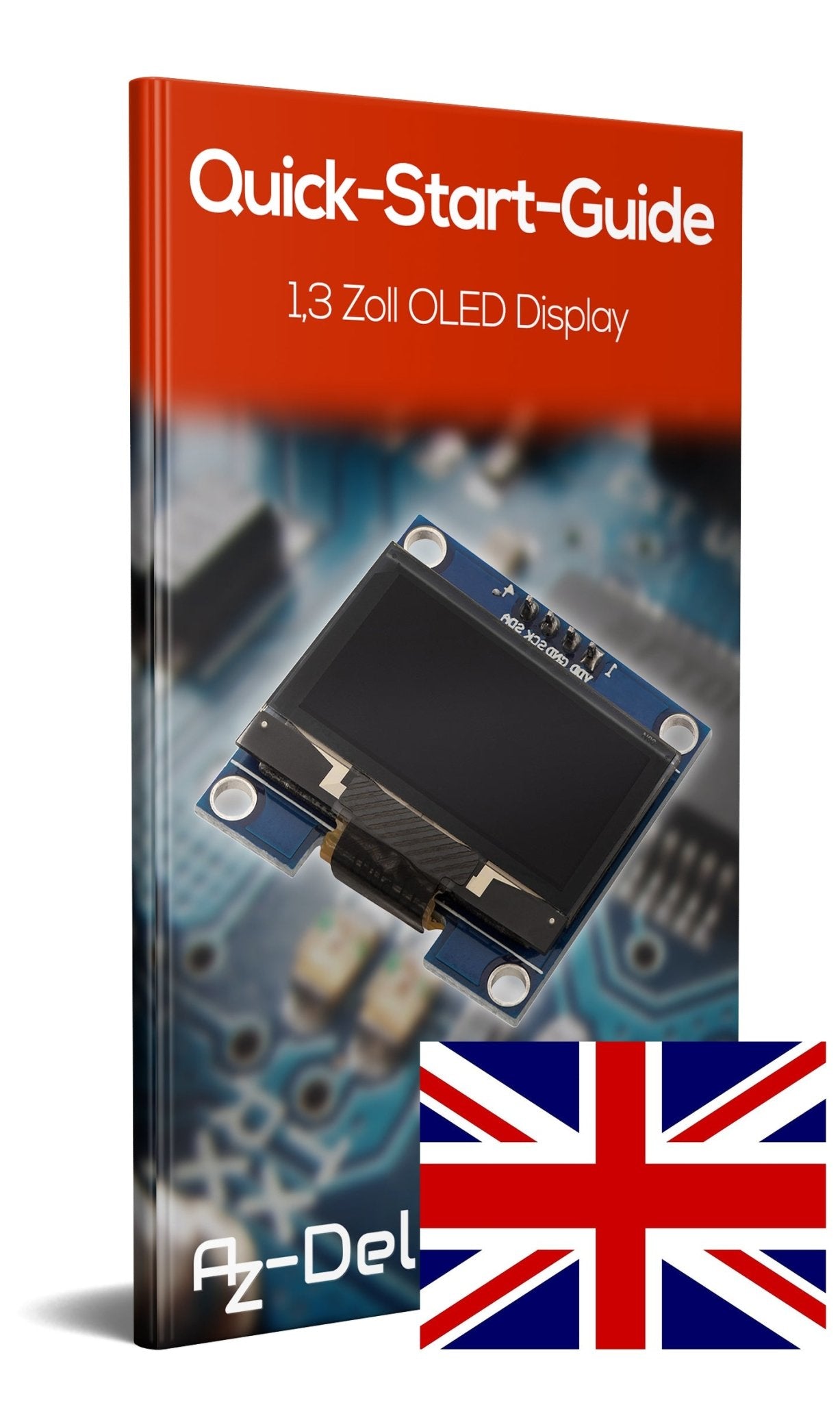 1,3 Zoll OLED I2C 128 x 64 Pixel Display für Raspberry Pi
