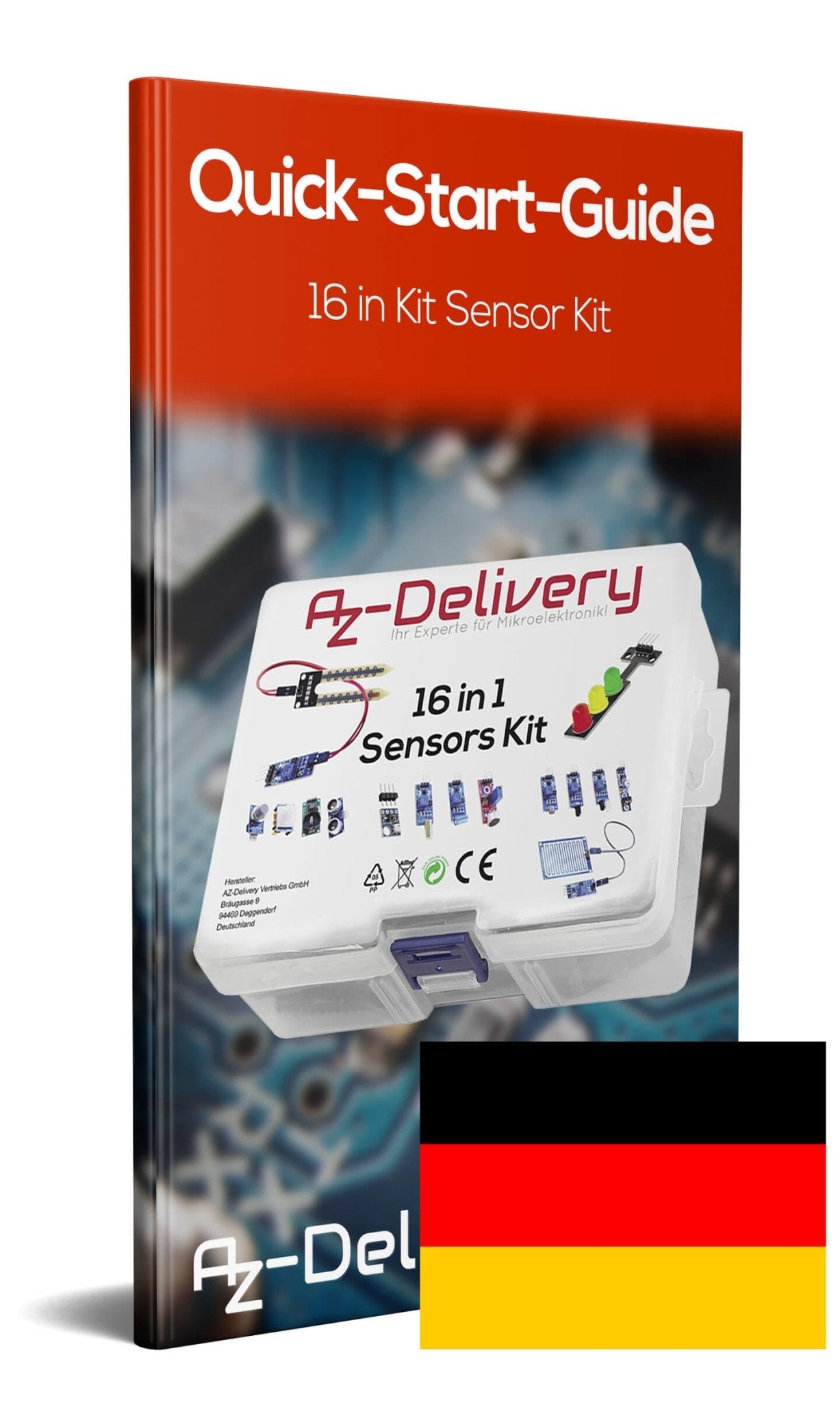 16 In 1 kit accessory set with sensors and modules for Raspberry Pi