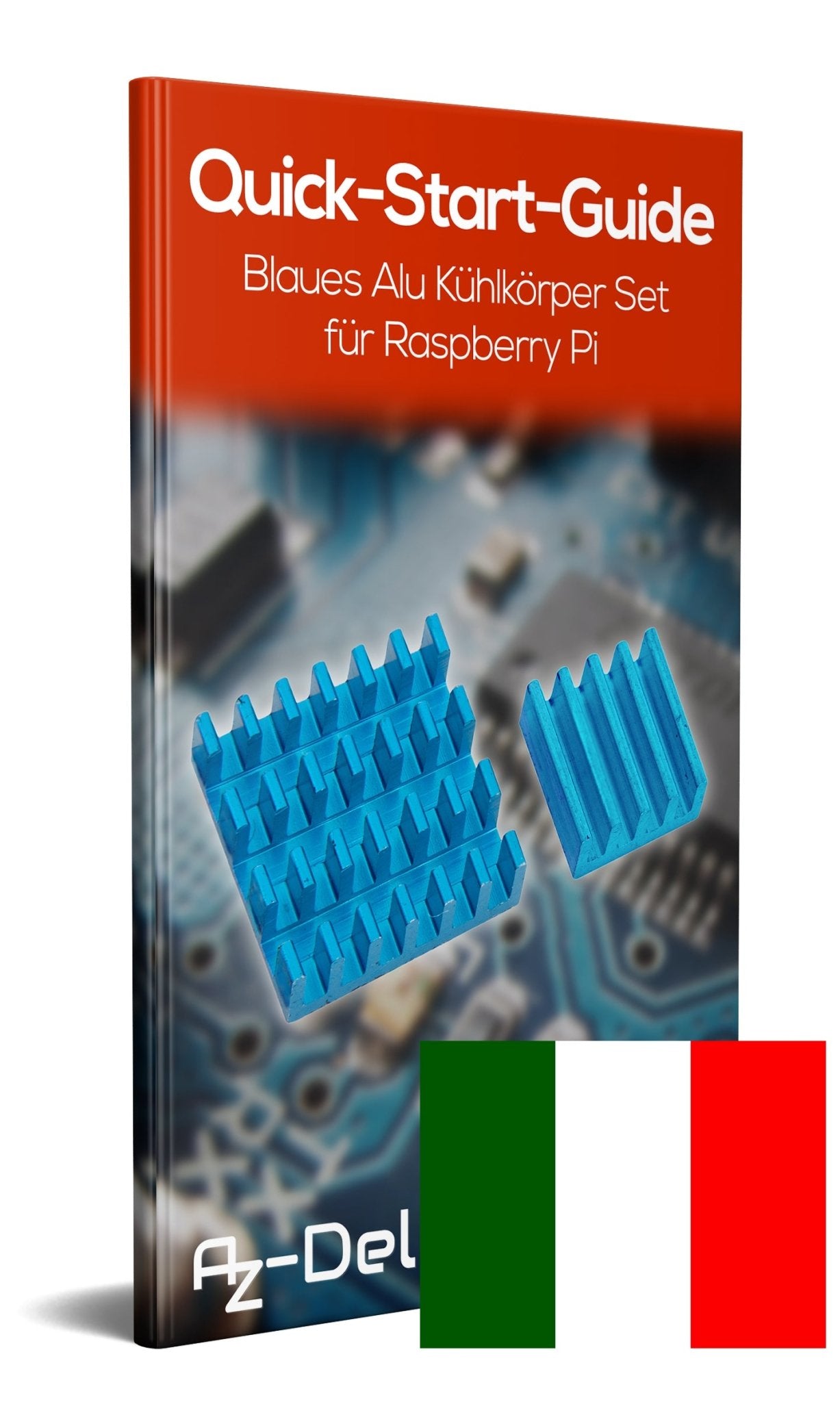 2 Set blue aluminum heatsink passive for Raspberry Pi 3 with heat-conducting special adhesive film