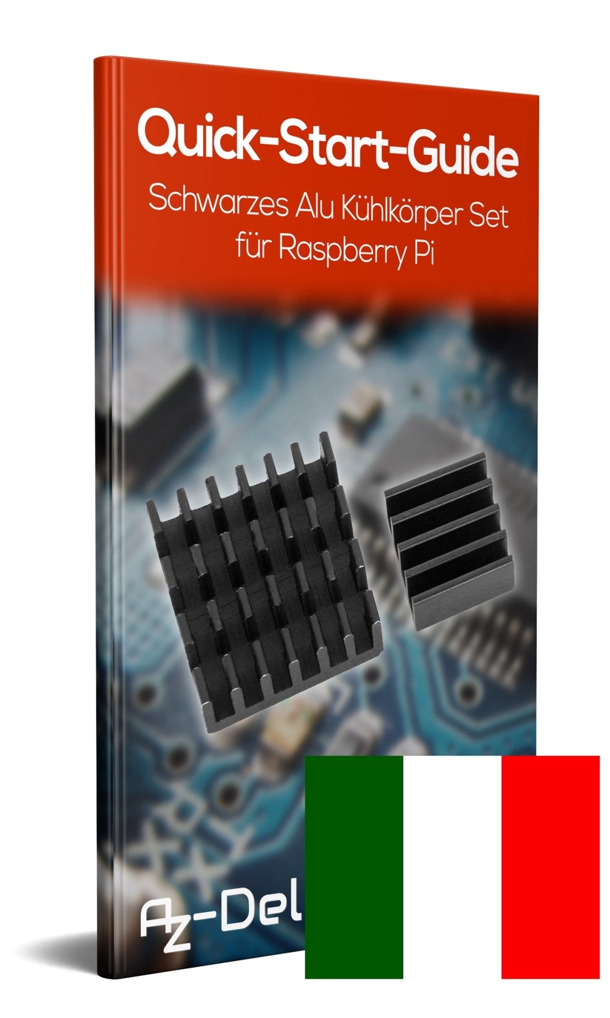 Zwarte aluminium heatsink Ingesteld voor de Raspberry Pi Model 3 B