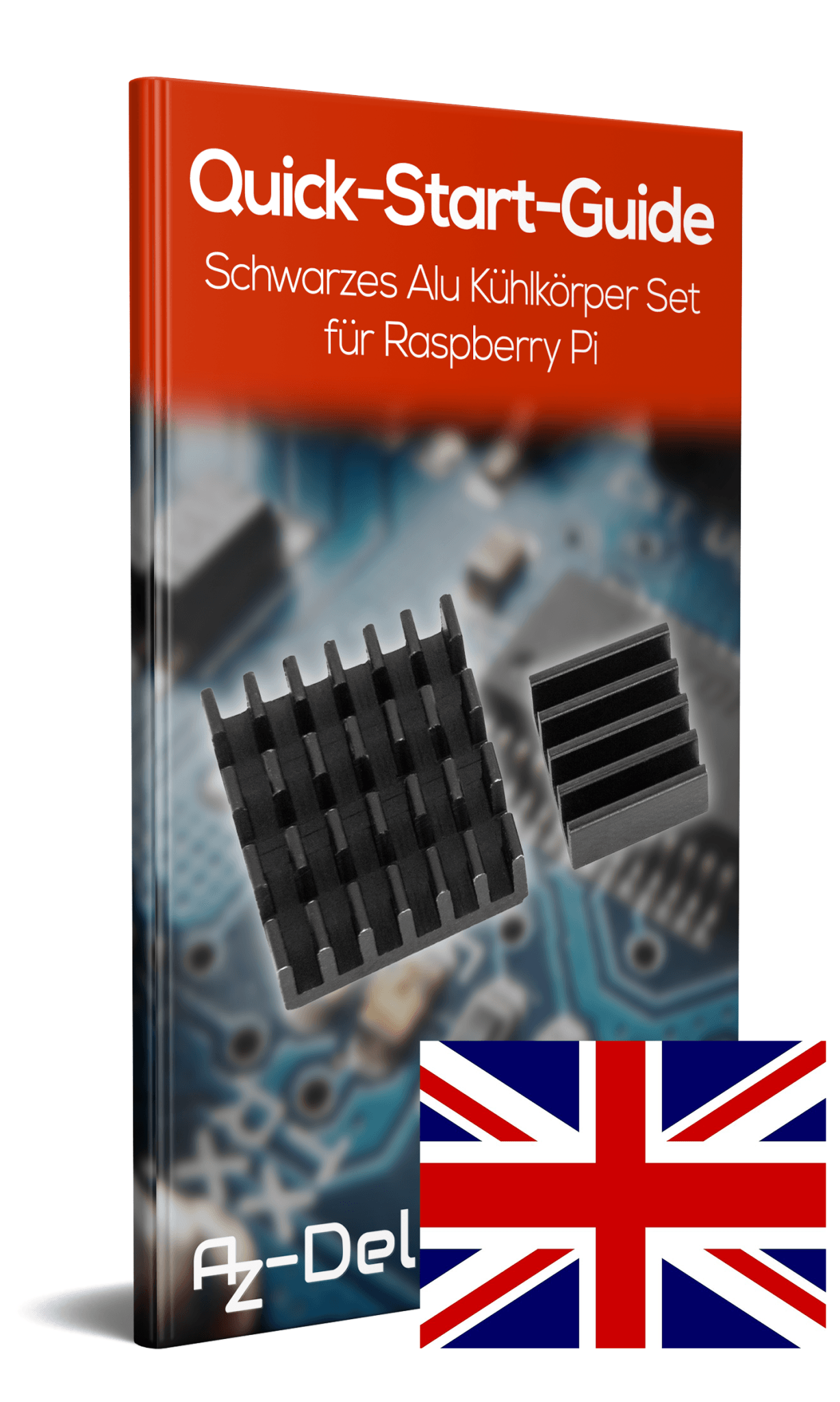 2 Set black aluminum heatsink passive for Raspberry Pi 3 with heat-conducting special adhesive film