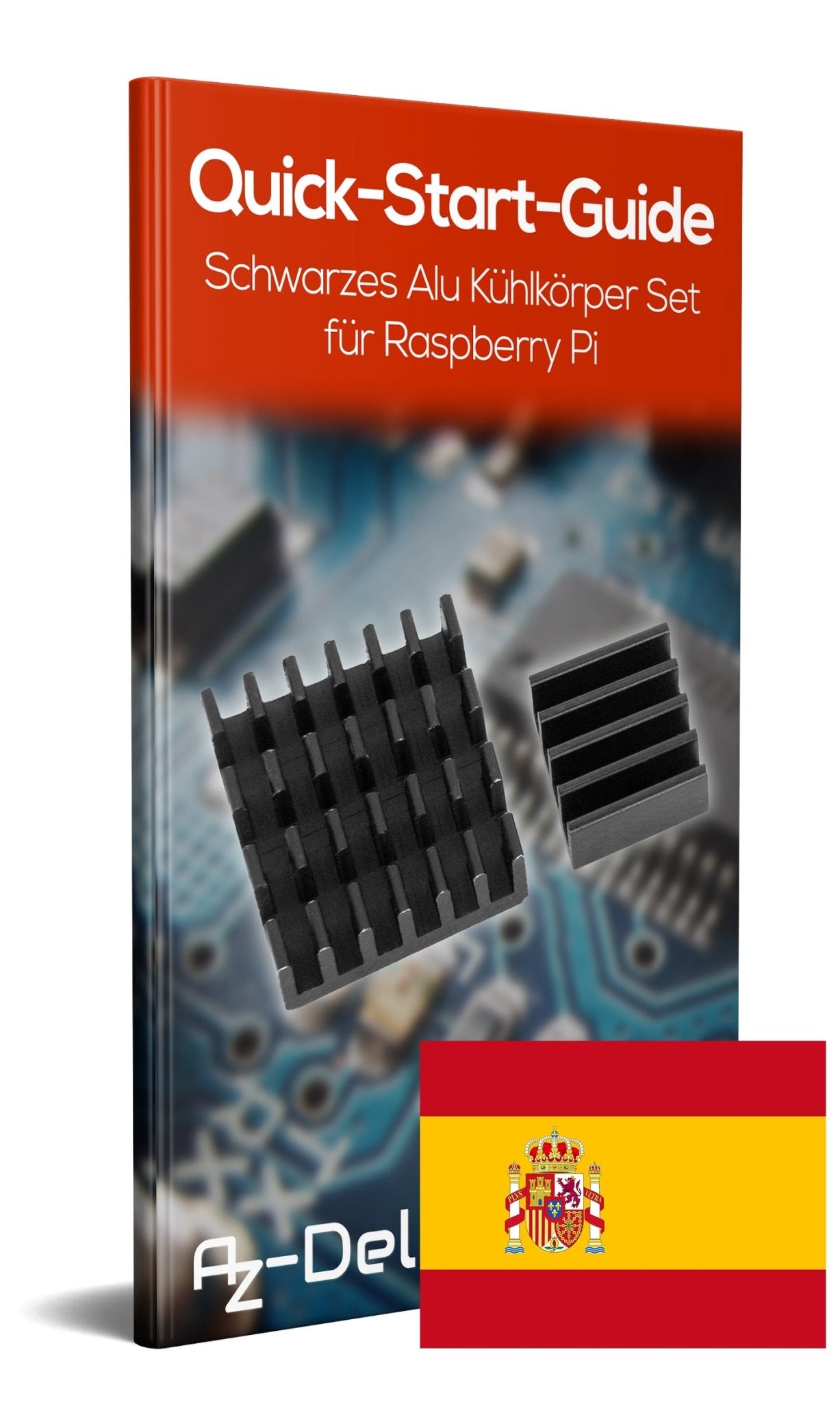 2 Set black aluminum heatsink passive for Raspberry Pi 3 with heat-conducting special adhesive film