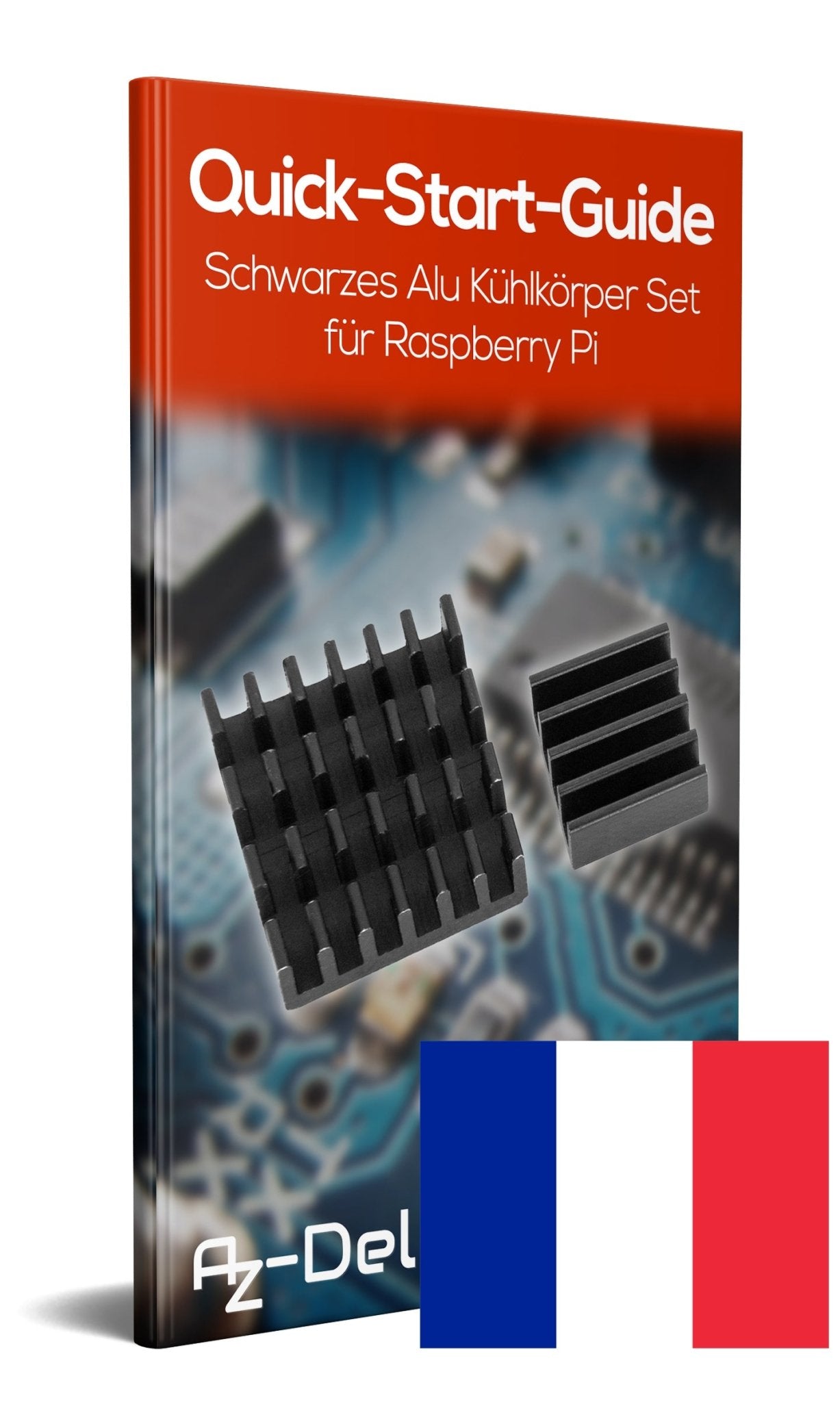 2 Set black aluminum heatsink passive for Raspberry Pi 3 with heat-conducting special adhesive film