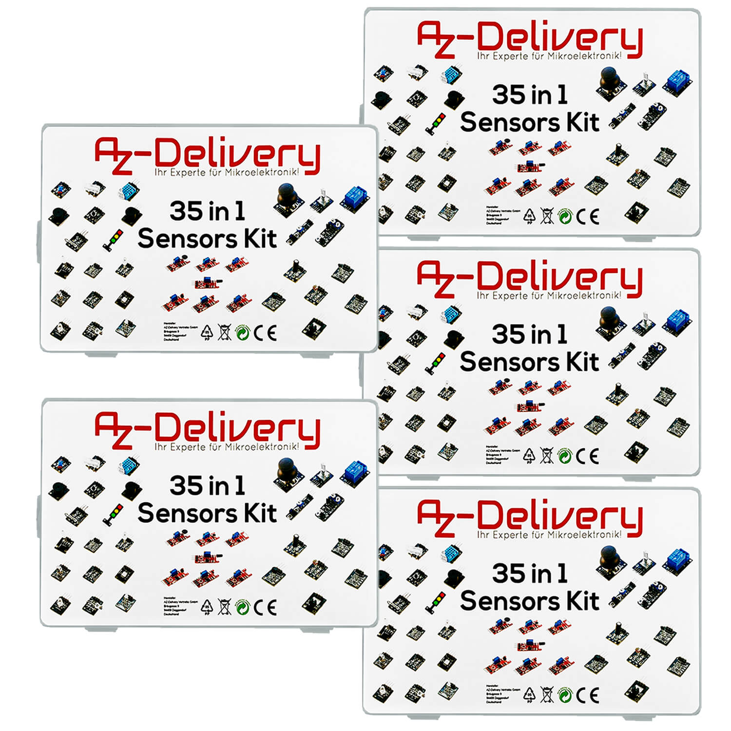 35 in 1 kit di sensori kit di moduli e kit di accessori compatibili con Arduino e Raspberry Pi