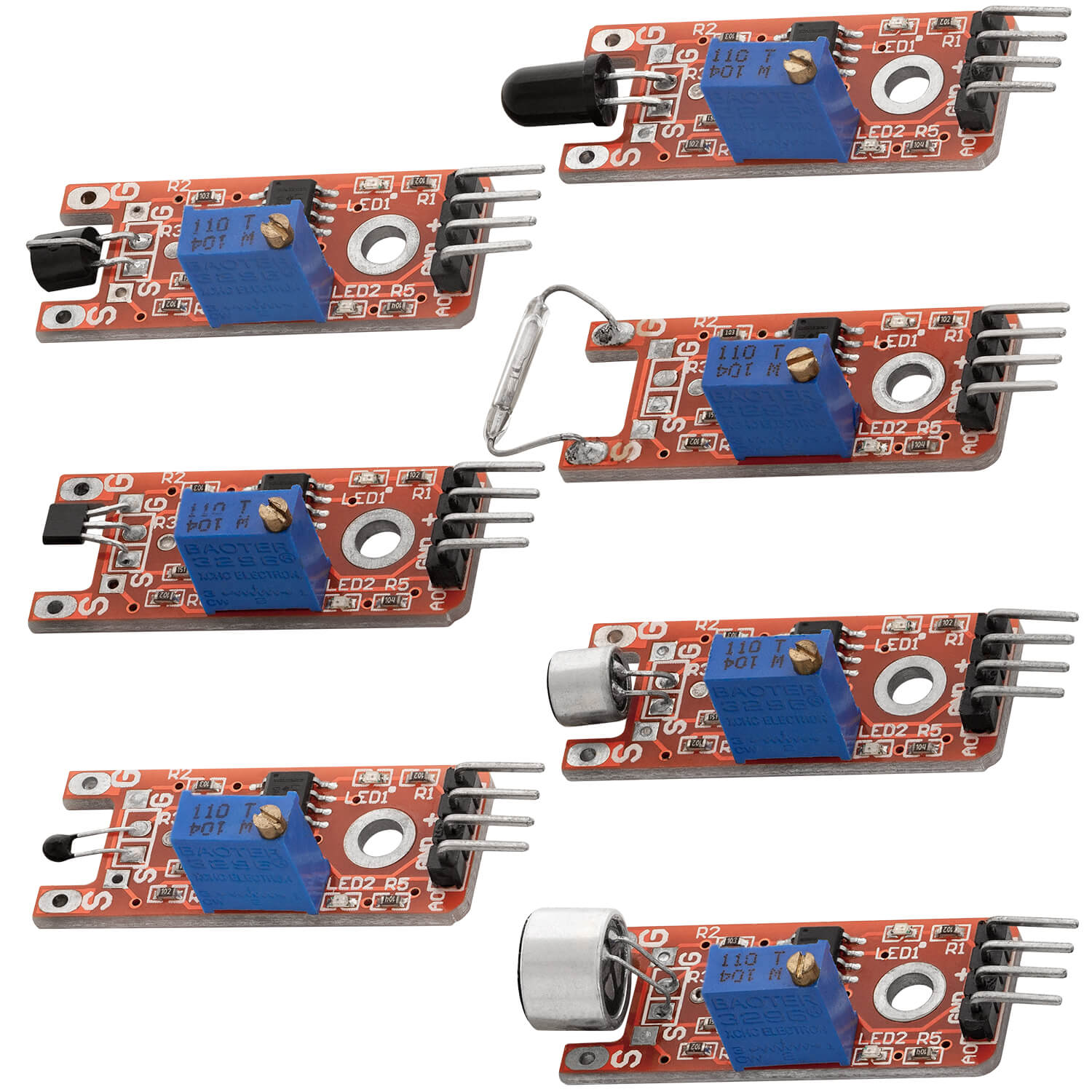 35 in 1 kit di sensori kit di moduli e kit di accessori compatibili con Arduino e Raspberry Pi