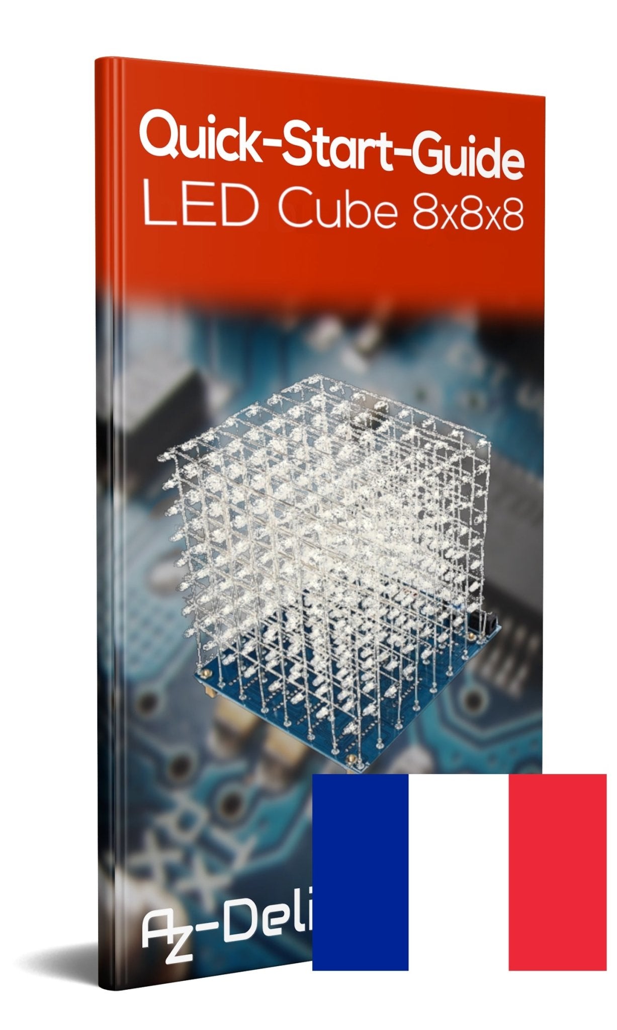 3D LED Cube 8x8x8 matrice de Lumière Cube Kit pour souder