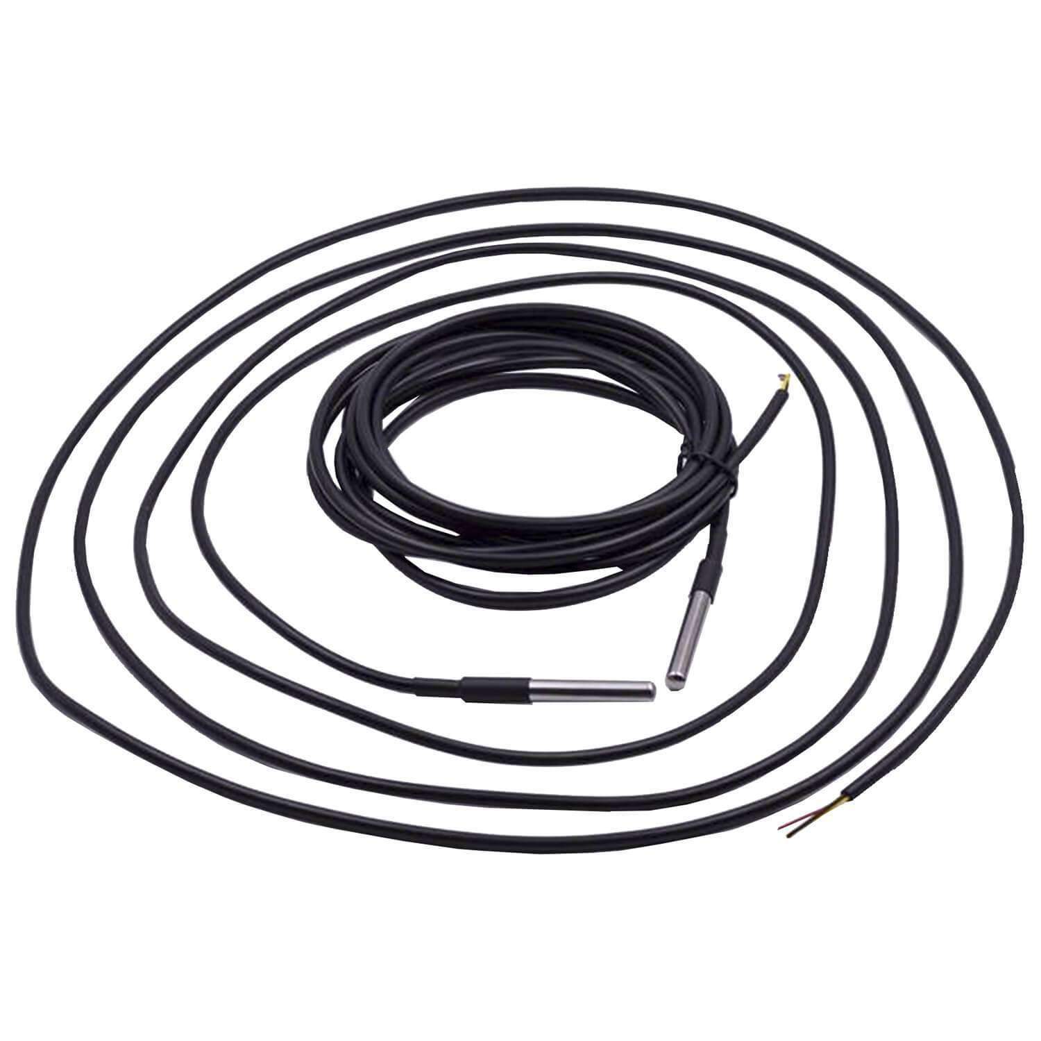 3M Kabel DS18B20 digitaler Edelstahl Temperatursensor Temperaturfühler, wasserdicht kompatibel mit Arduino und Raspberry Pi