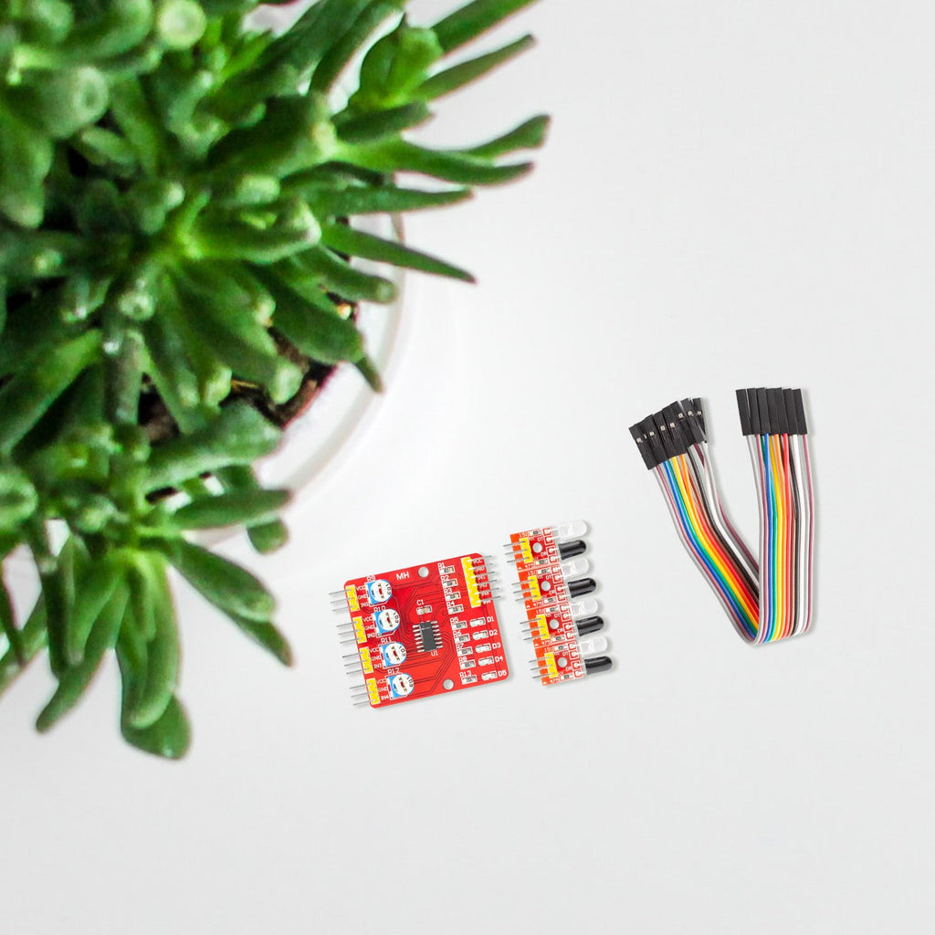 4-channel infrared lines reflection Tracking-smart sensor module set ...