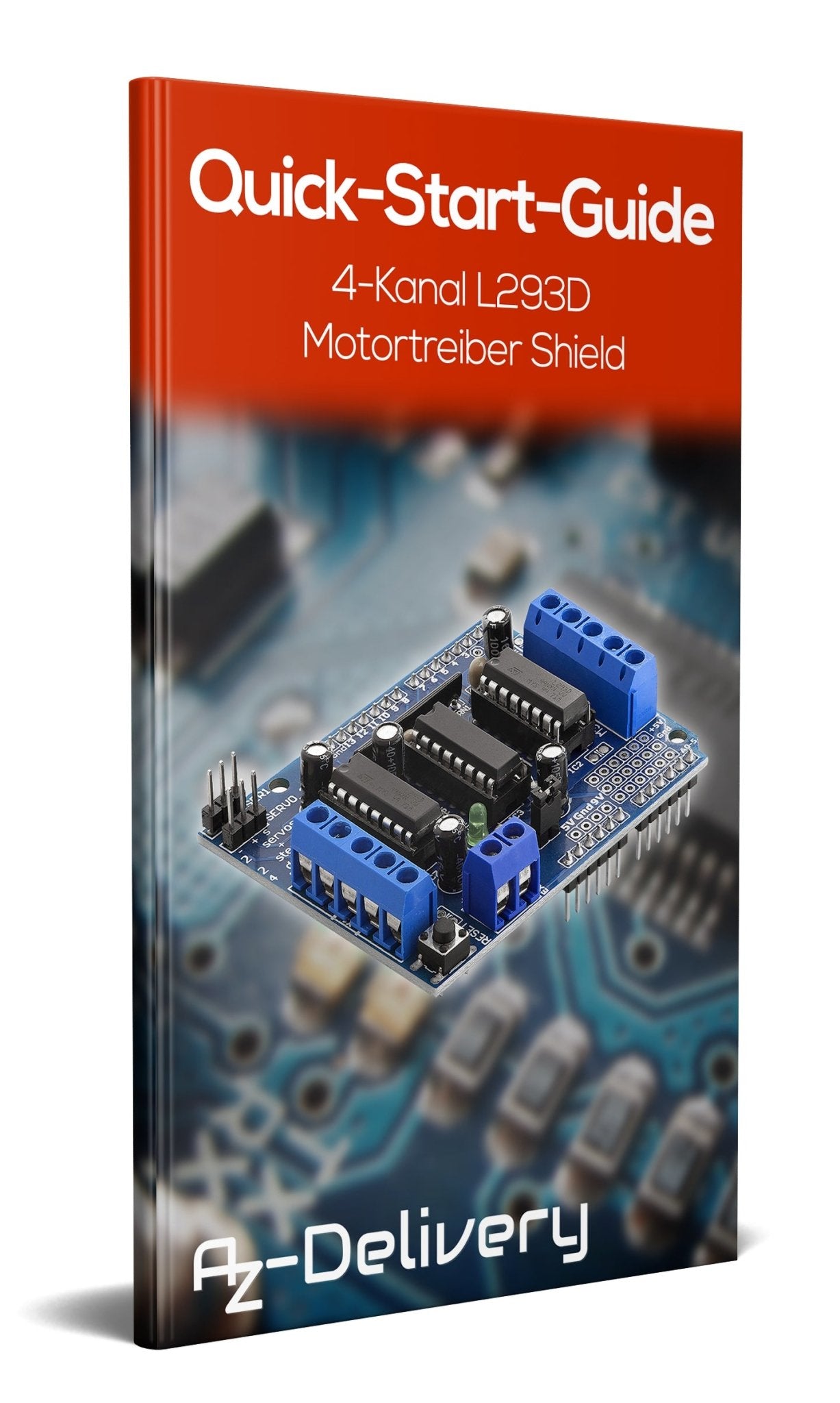 4-Kanal L293D Motortreiber Shield Schrittmotortreiber für Mega 2560 und UNO R3, Diecimila, Duemilanove kompatibel mit Arduino