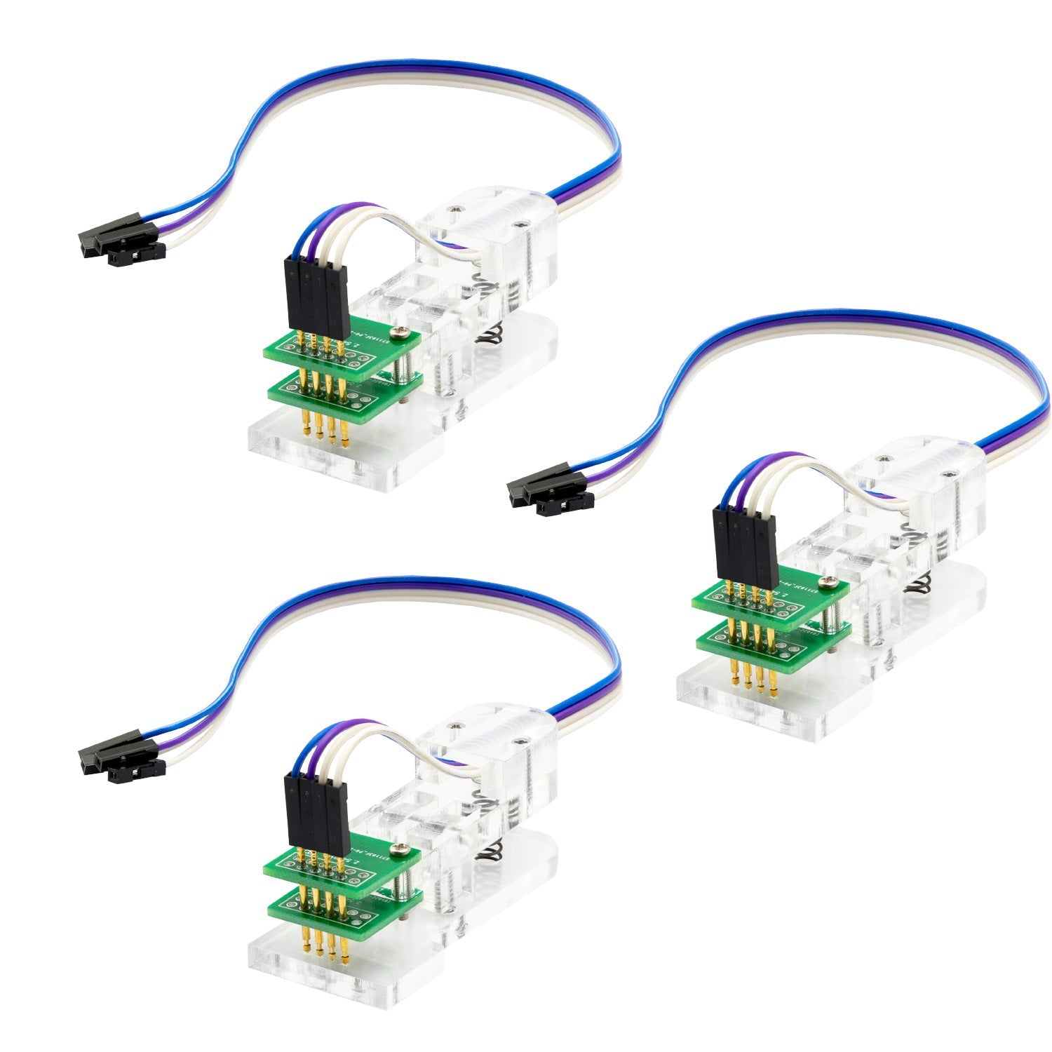 4 Pin Programmer I2C Modul Test Werkzeug PCB Klemme 1*4P Gold-beschichtete Pogo Pins - AZ-Delivery