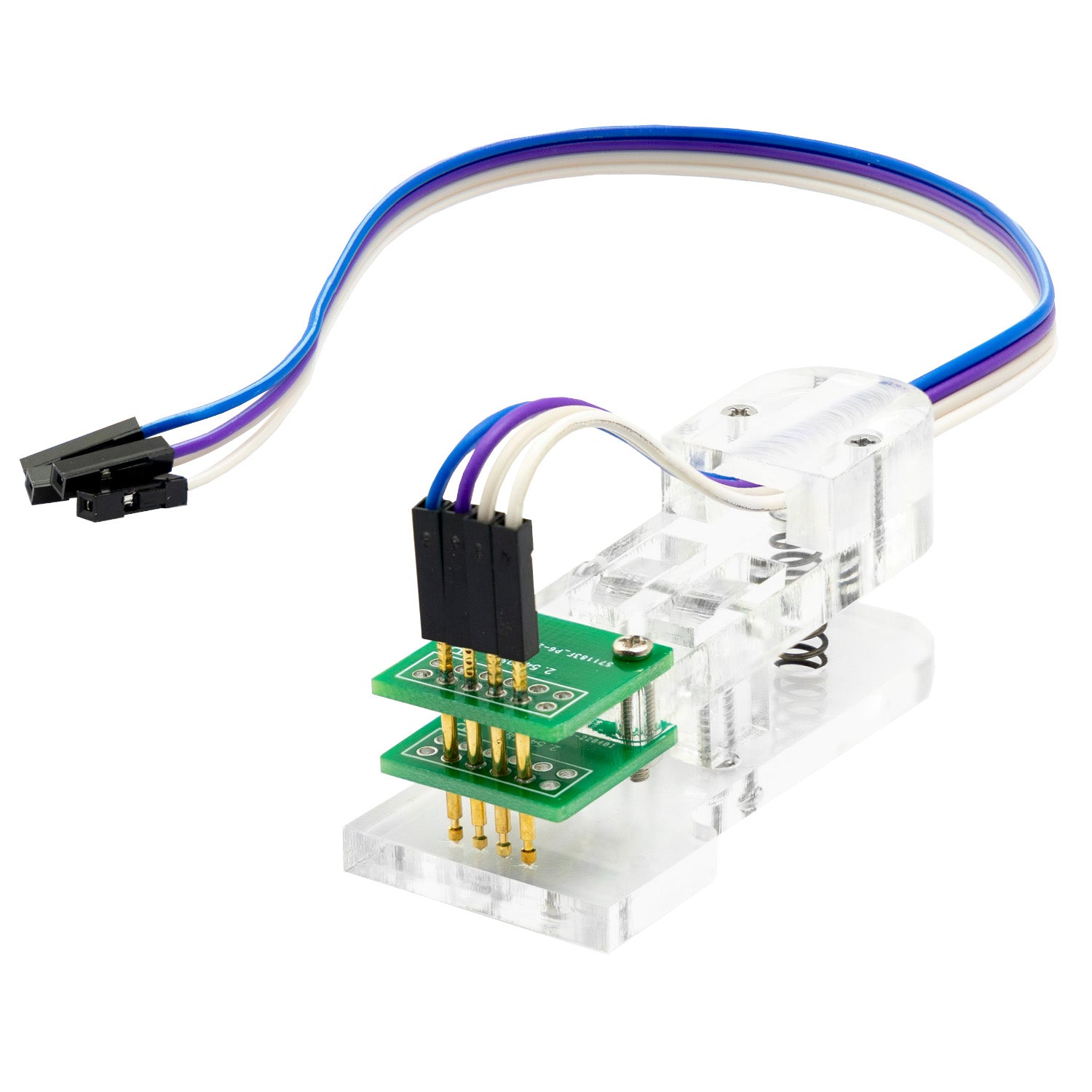 Pin Programmer 4 Pin Programmer I2C Modul PCB Klemme 1*4P Gold-beschichtete Pogo Pins