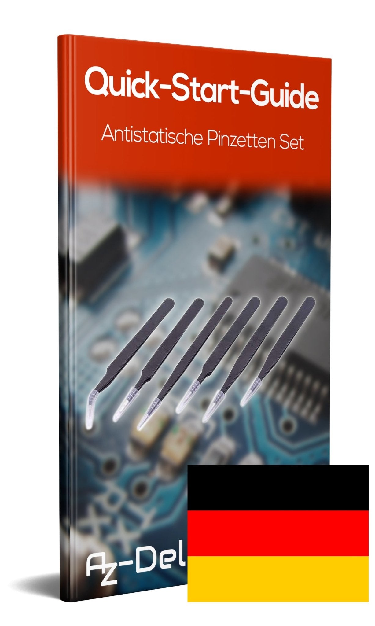 6 x antistatische Pinzetten ESD 10-15 für Elektronik, Reparaturen und Modellbau