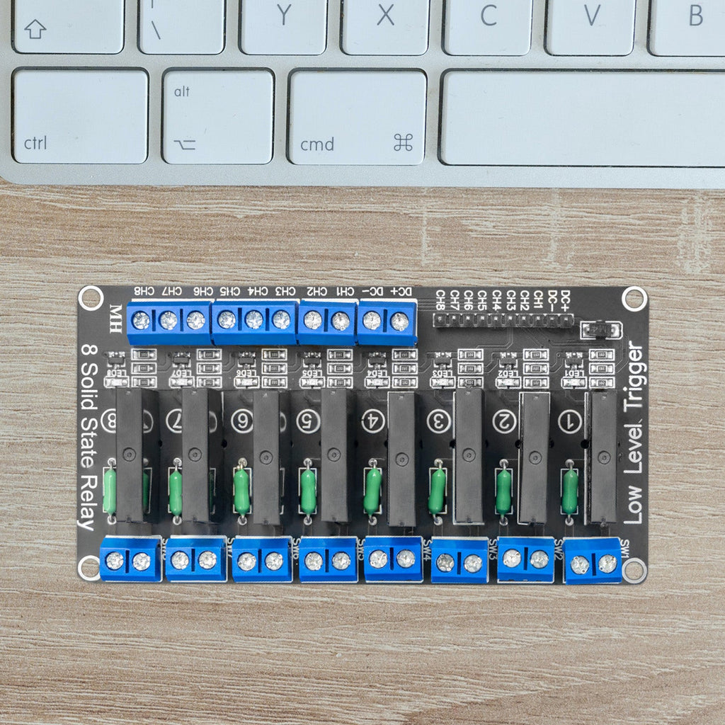 8 Channel Solid State Relay 5V DC Compatible with Arduino and Raspberry