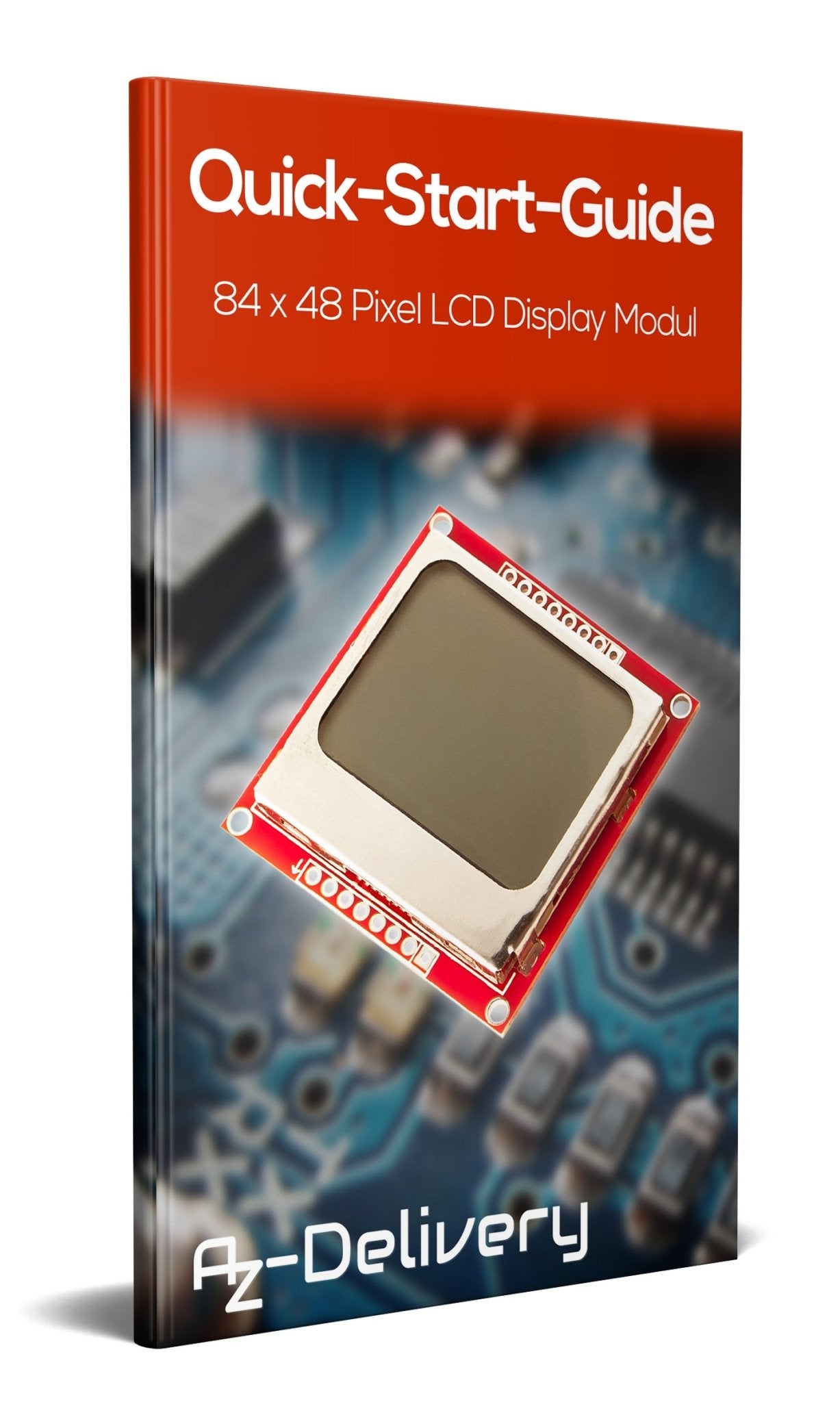 84 x 48 Pixel LCD Display Modul mit Hintergrundbeleuchtung für Nokia 5110 und Joystick PS2 Gamepad - AZ-Delivery
