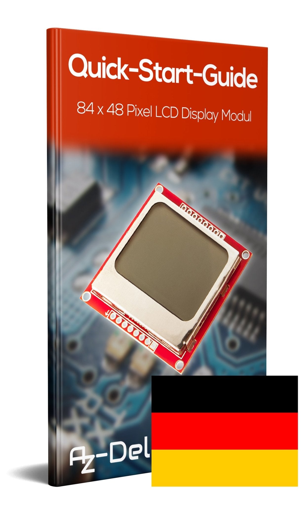 84 x 48 Pixel LCD Display Modul mit Hintergrundbeleuchtung für Nokia 5110 und Joystick PS2 Gamepad - AZ-Delivery