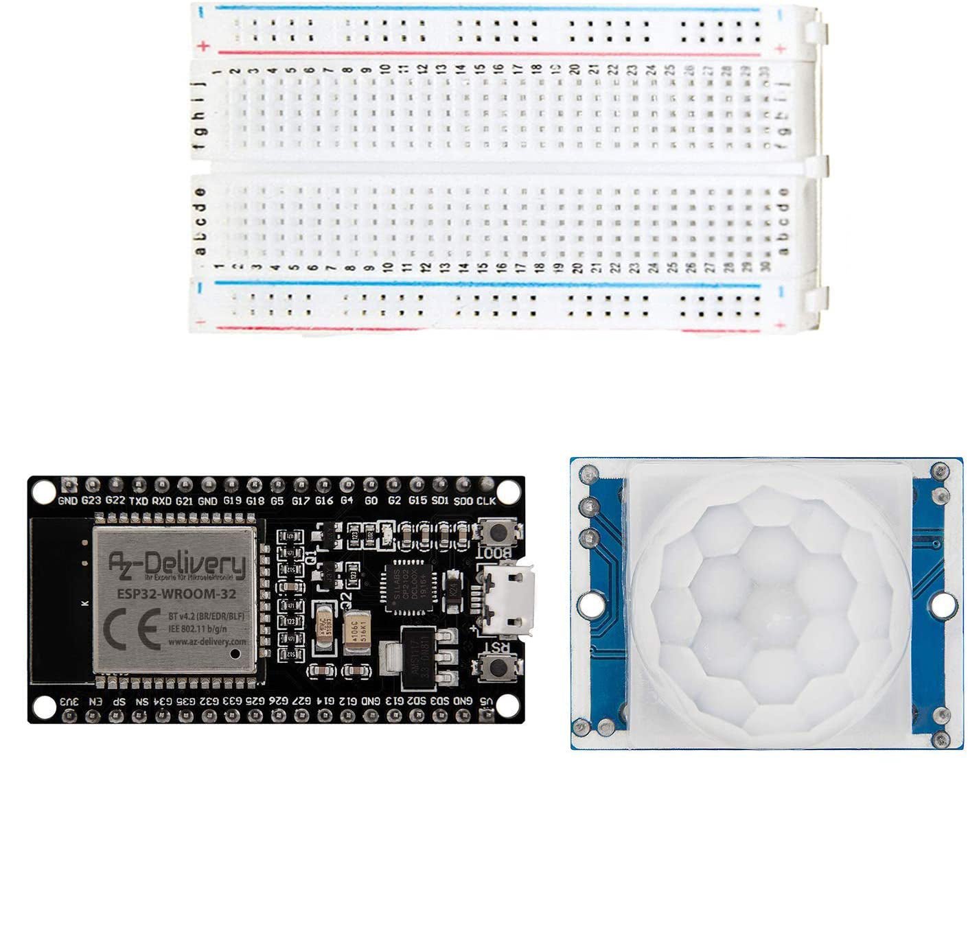 AZ-Delivery Bewegungsmelder Set mit ESP32 und HC-SR501 kompatibel mit Arduino - AZ-Delivery