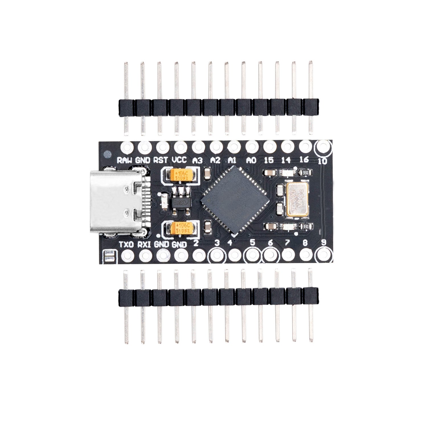 AZ-ProMicro-Board ATMEGA32U4 5V/16MHZ Entwicklungsboard Mikrocontroller mit Bootloader IDE und USB C - AZ-Delivery