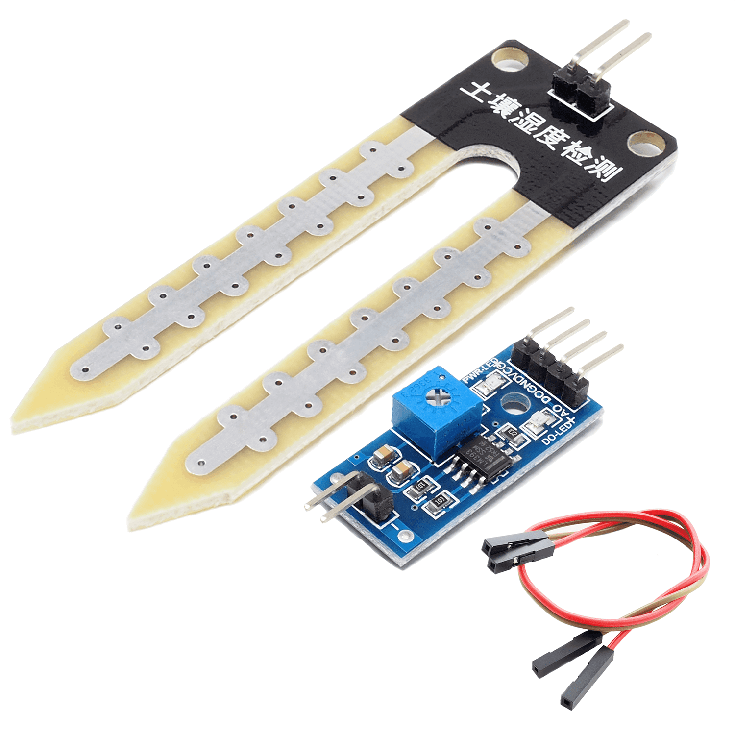 Bodenfeuchtesensor Hygrometer Boden Feuchtigkeit Module kompatibel mit Arduino und Raspberry Pi - AZ-Delivery