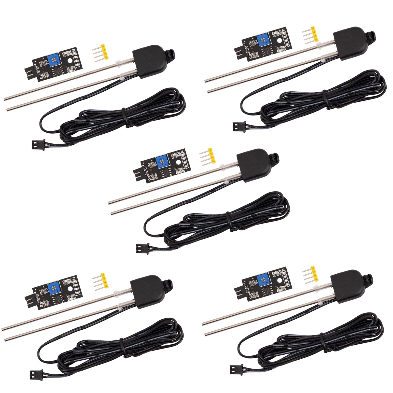 Bodenfeuchtesensor, Pflanzen-Feuchte-Messgerät mit korrosionsbeständiger Sonde kompatibel mit Arduino und Raspberry Pi - AZ-Delivery