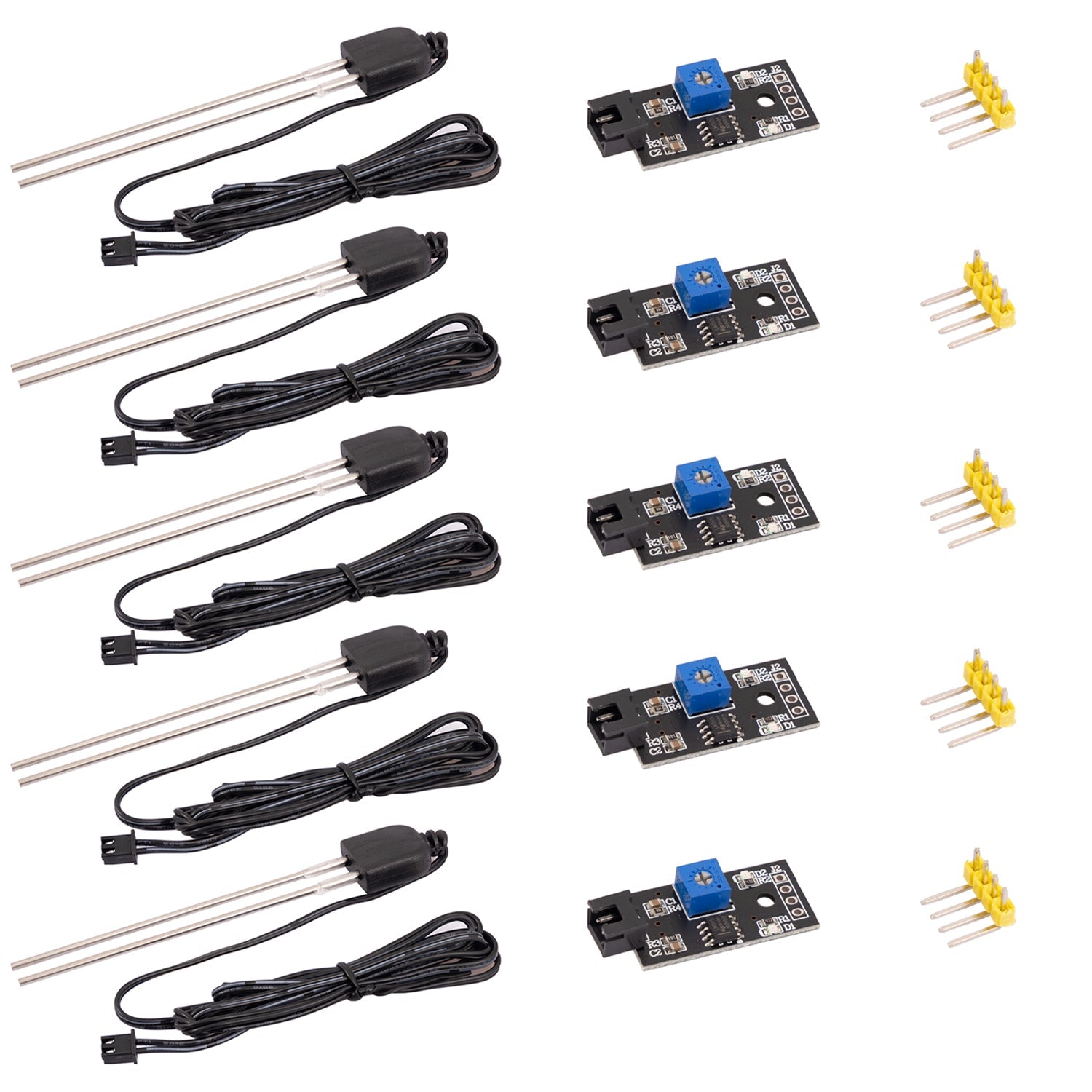 Bodenfeuchtesensor, Pflanzen-Feuchte-Messgerät mit korrosionsbeständiger Sonde kompatibel mit Arduino und Raspberry Pi - AZ-Delivery