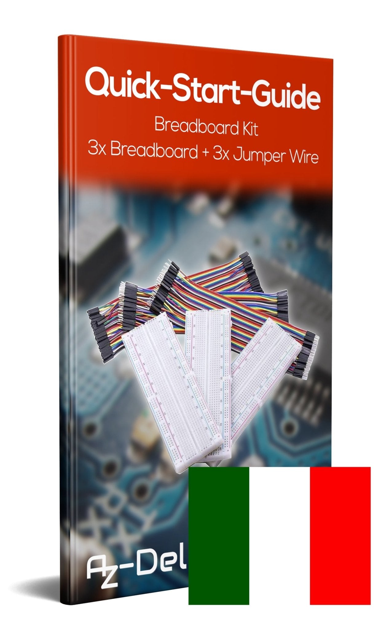 Breadboard Kit - 3x Jumper Wire m2m/f2m/f2f + 3er Set MB102 Breadbord - AZ-Delivery
