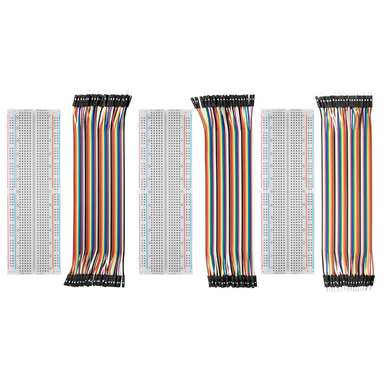 Breadboard Kit - 3x Jumper Wire m2m/f2m/f2f + 3er Set MB102 Breadbord kompatibel mit Arduino und Raspberry Pi - AZ-Delivery