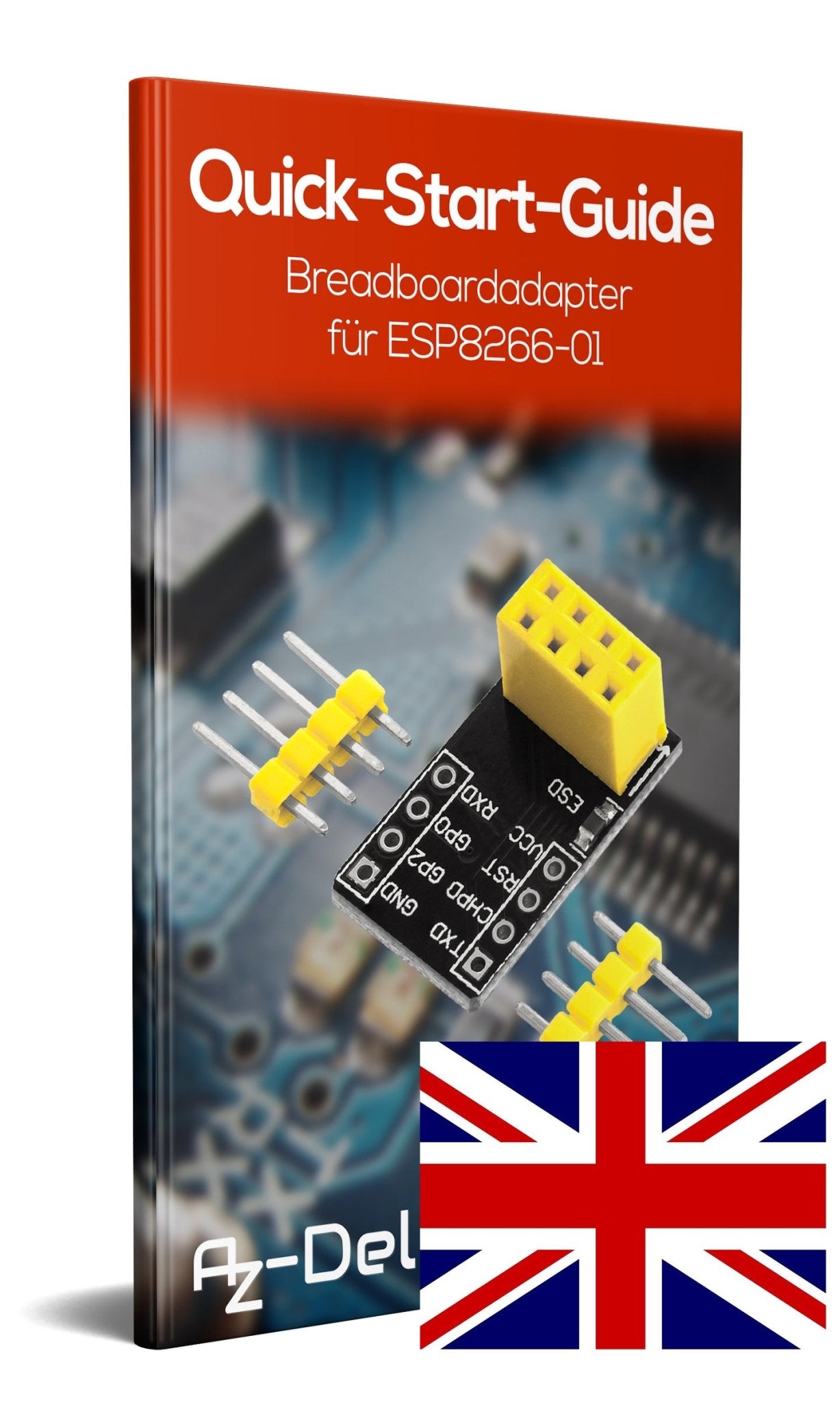 Breadboardadapter für ESP-01 Breadboard-zu-ESP8266 01 Serial Wireless Wifi Module - AZ-Delivery