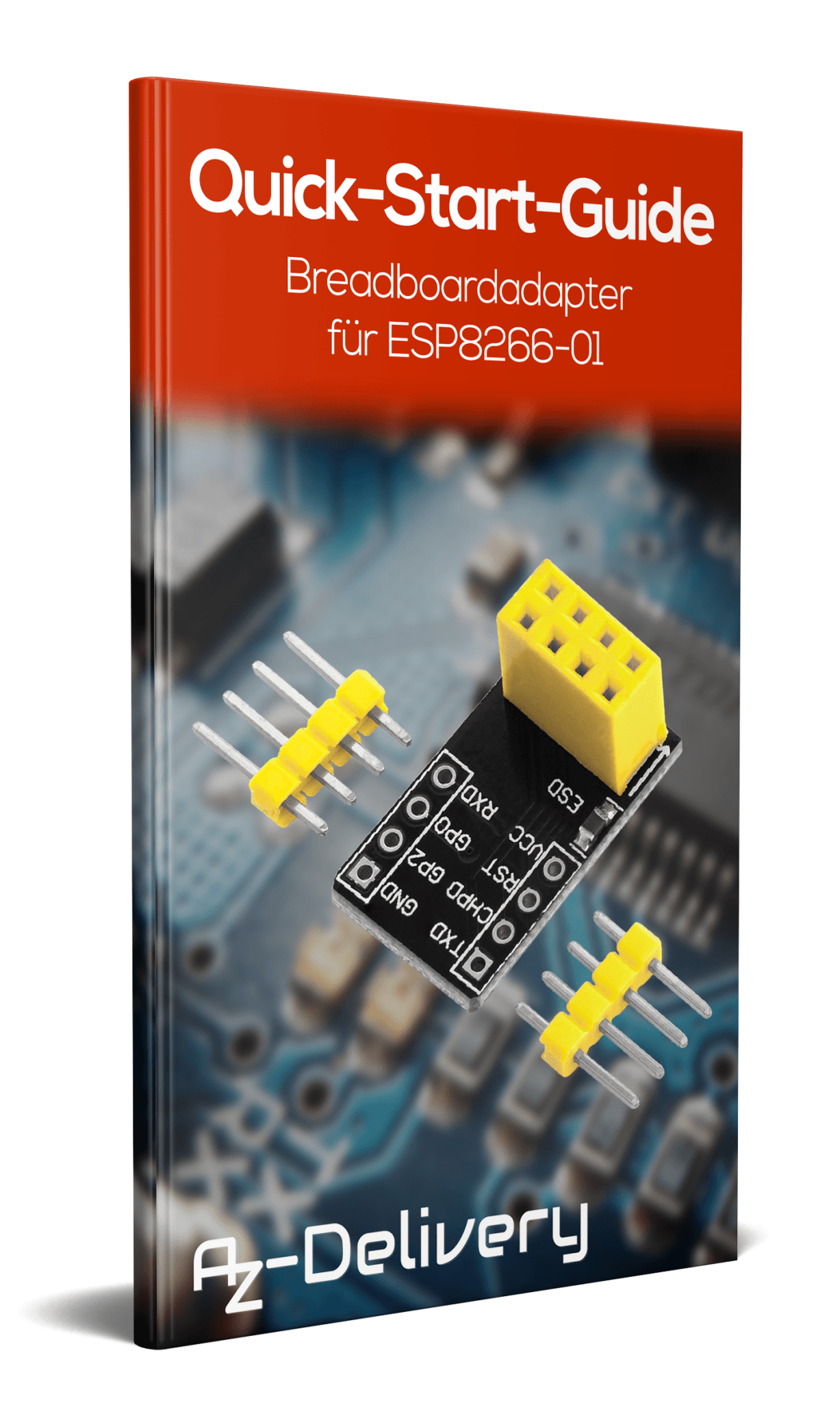 Breadboardadapter für ESP-01 Breadboard-zu-ESP8266 01 Serial Wireless Wifi Module - AZ-Delivery