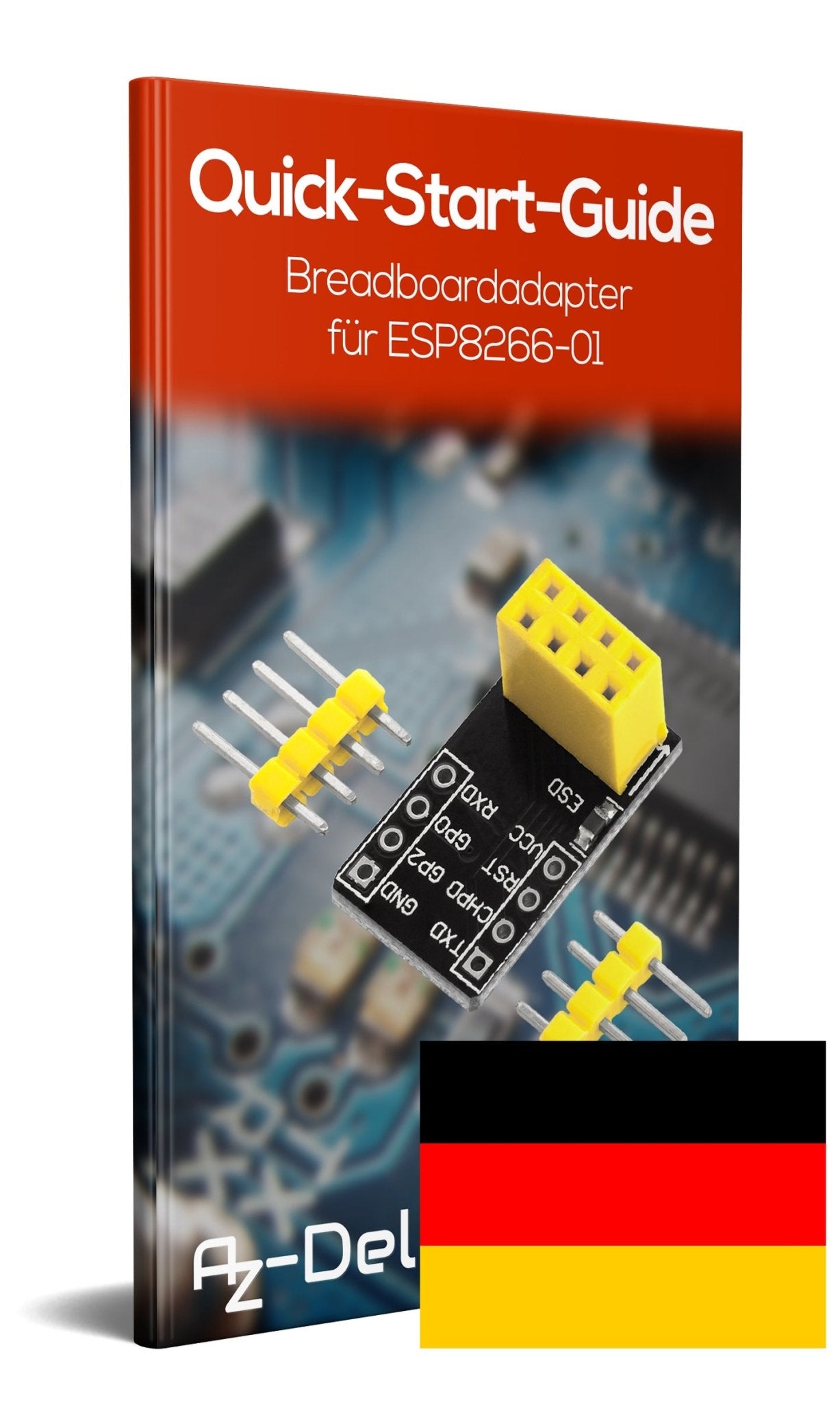 Breadboardadapter für ESP-01 Breadboard-zu-ESP8266 01 Serial Wireless Wifi Module - AZ-Delivery