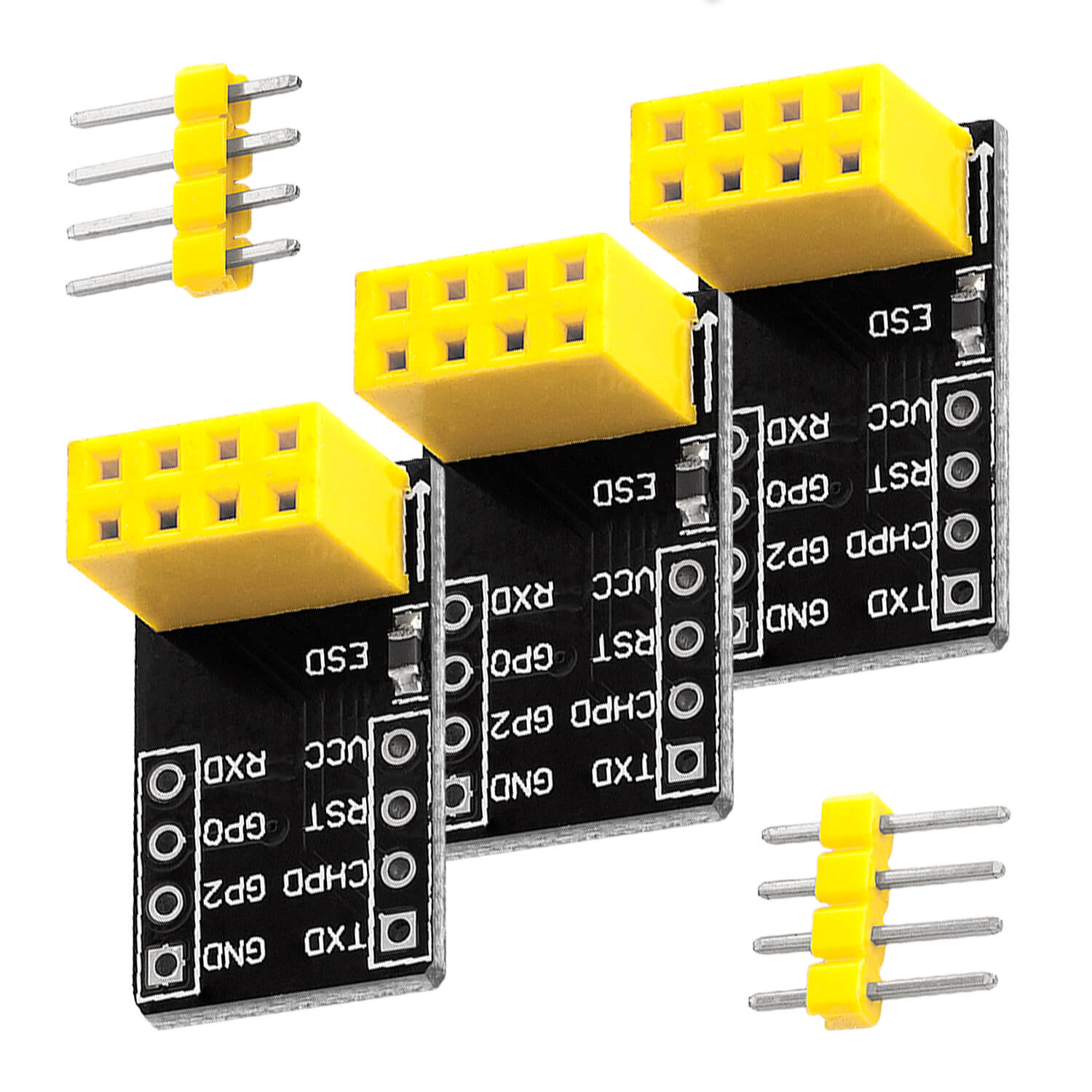 Breadboardadapter für ESP-01S Breadboard-zu-ESP8266 01S Serial Wireless Wifi Module - AZ-Delivery