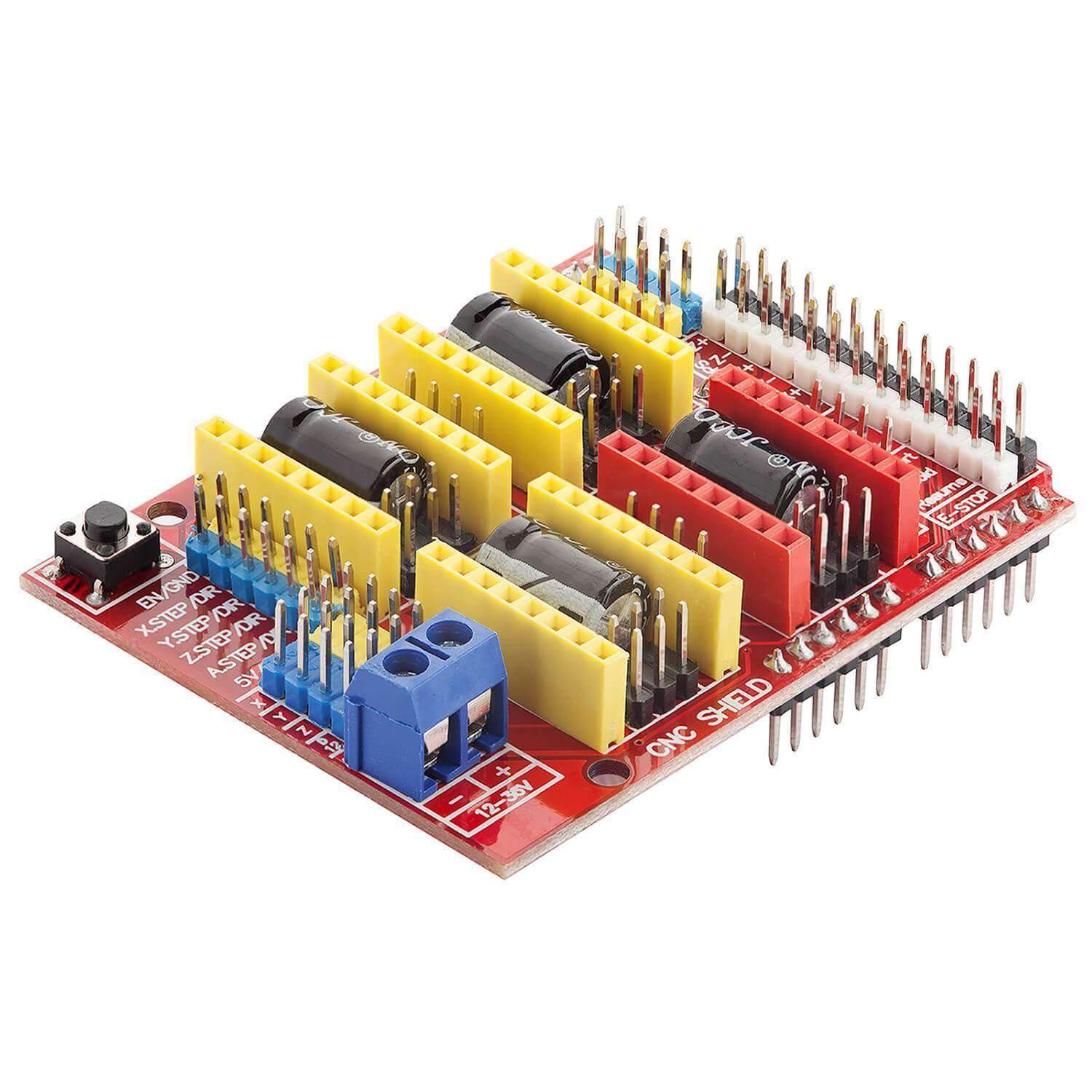 CNC Shield V3 für ATmega328 und Mega 2560 Development Board, für A4988 Schrittmotor Treiber kompatibel mit Arduino - AZ-Delivery