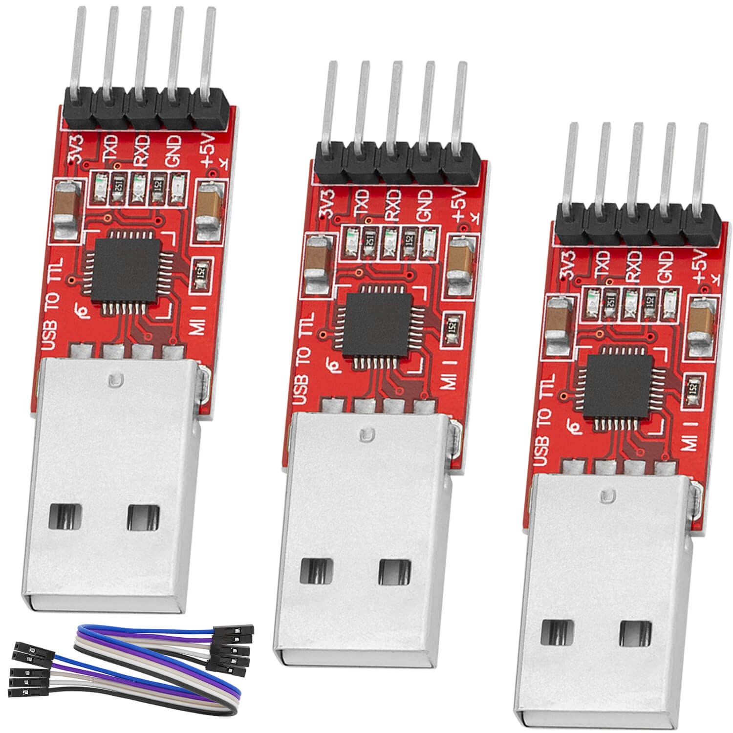 PLAY C＋MPUTER CONVERT CP2102 USB to TTL Konverter HW-598 for 3.3V and 5V with jumper cable